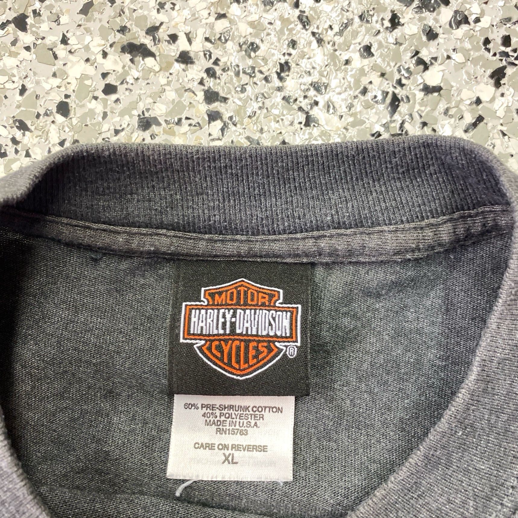 Harley Davidson VINTAGE Harley-Davidson Shirt Mens XL Gray Graphic Print Motorcycle Tee 2000s-2009s Size US XL / EU 56 / 4 - 2 Thumbnail