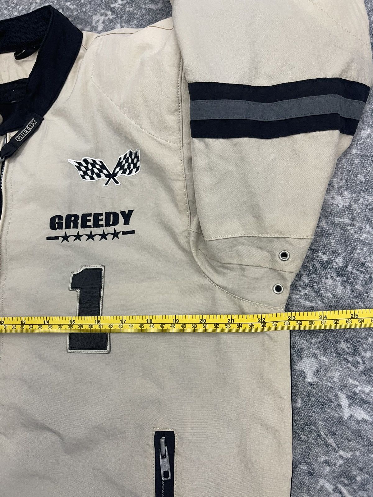 Greedy Genius Vintage Greedy S.K.Y. Inc Motorcycle Racing Jacket Size US L / EU 52-54 / 3 - 17 Thumbnail