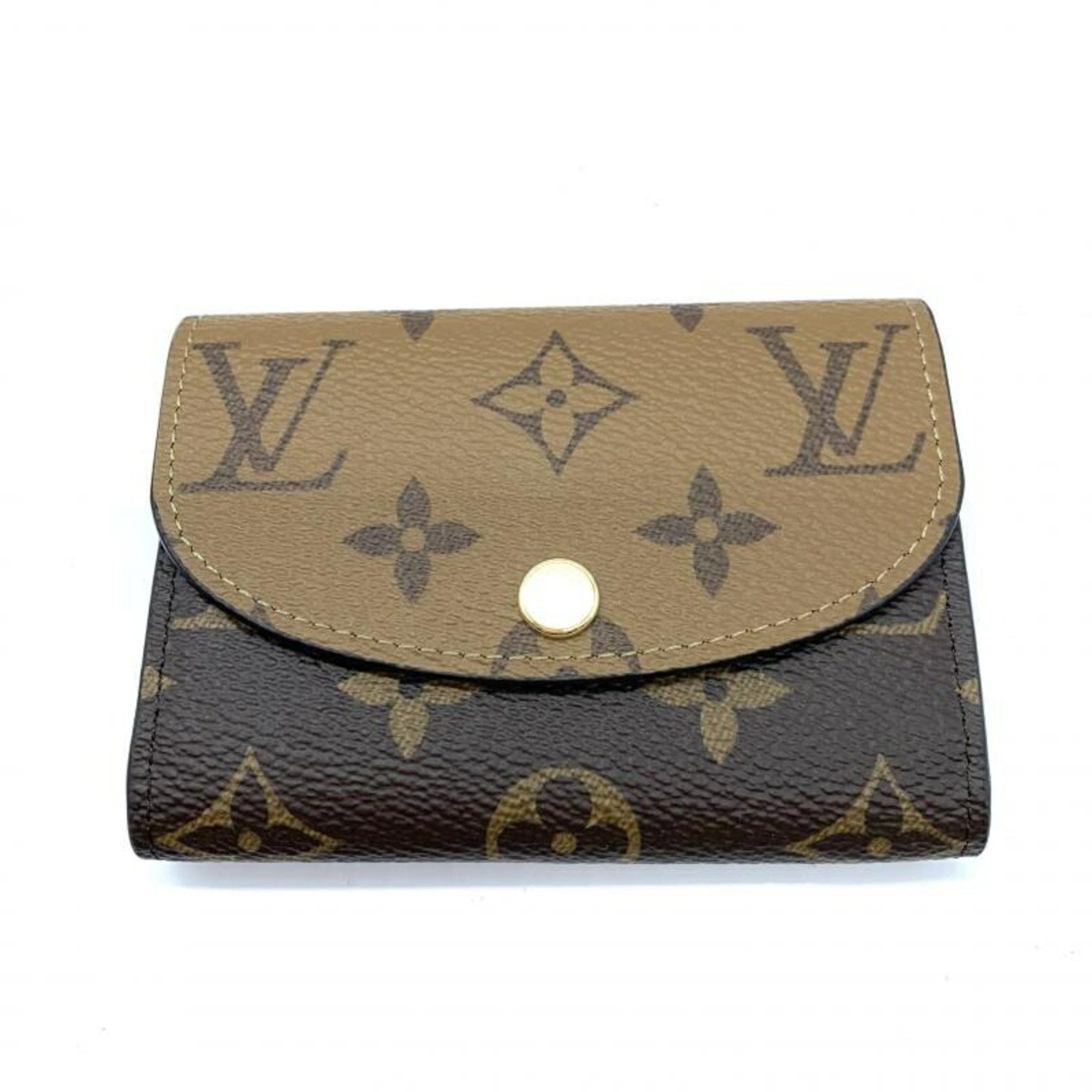 image of Louis Vuitton Portomone Rosali Monogram Reverse M82333 Louis Vuitton Coin Case, Women's