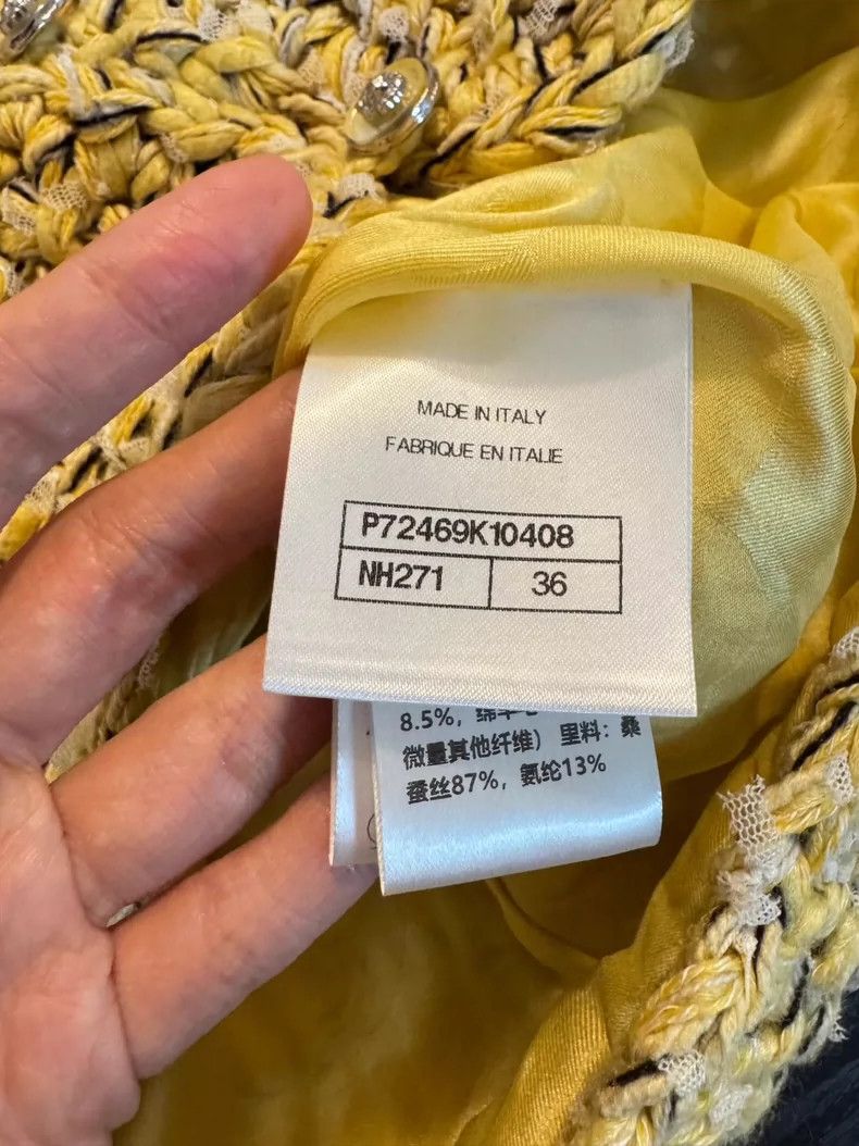 Chanel Chanel Chick yellow woven outside 2504-Nextarrow Size XS / US 0-2 / IT 36-38 - 4 Thumbnail