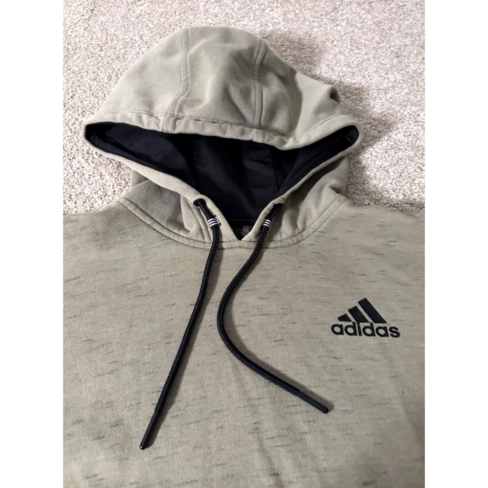 Adidas Adidas Hoodie Mens Small Green Fleece Pullover Kangaroo Logo Sweatshirt Athletic Size US S / EU 44-46 / 1 - 4 Thumbnail