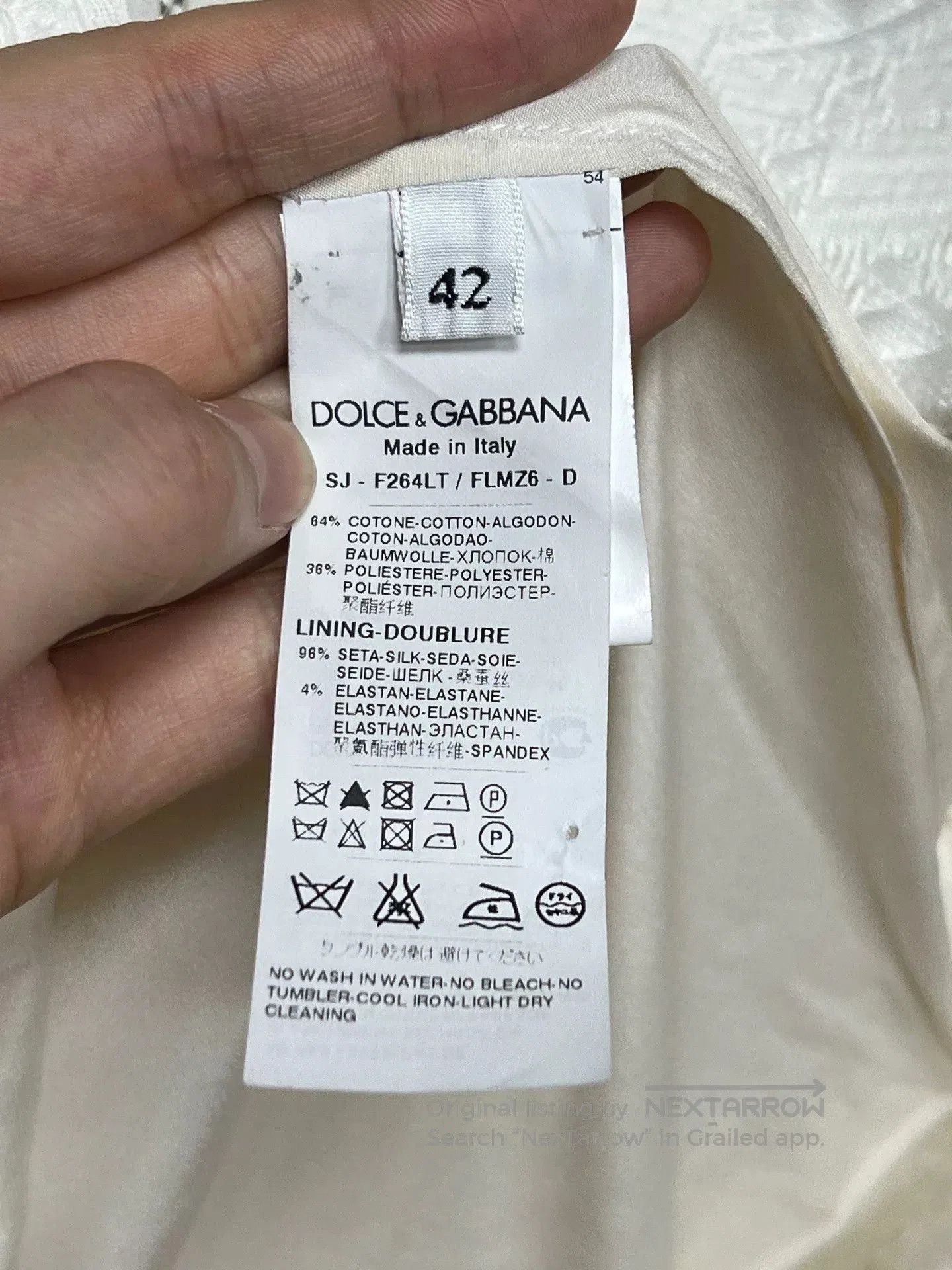 Dolce & Gabbana White Lace Embroidered Button-Up Jacket. Size L / US 10 / IT 46 - 5 Thumbnail