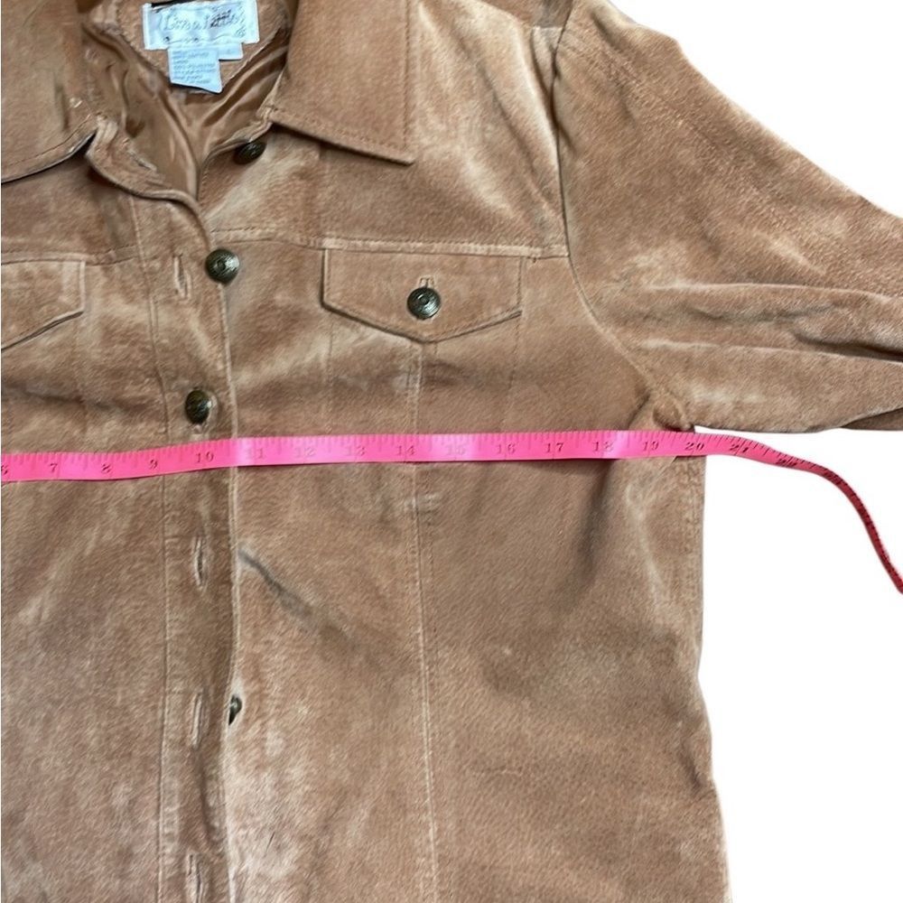 Vintage Y2K Vintage Tan Suede Jacket Button Front Large Live a Littl Size L / US 10 / IT 46 - 7 Thumbnail