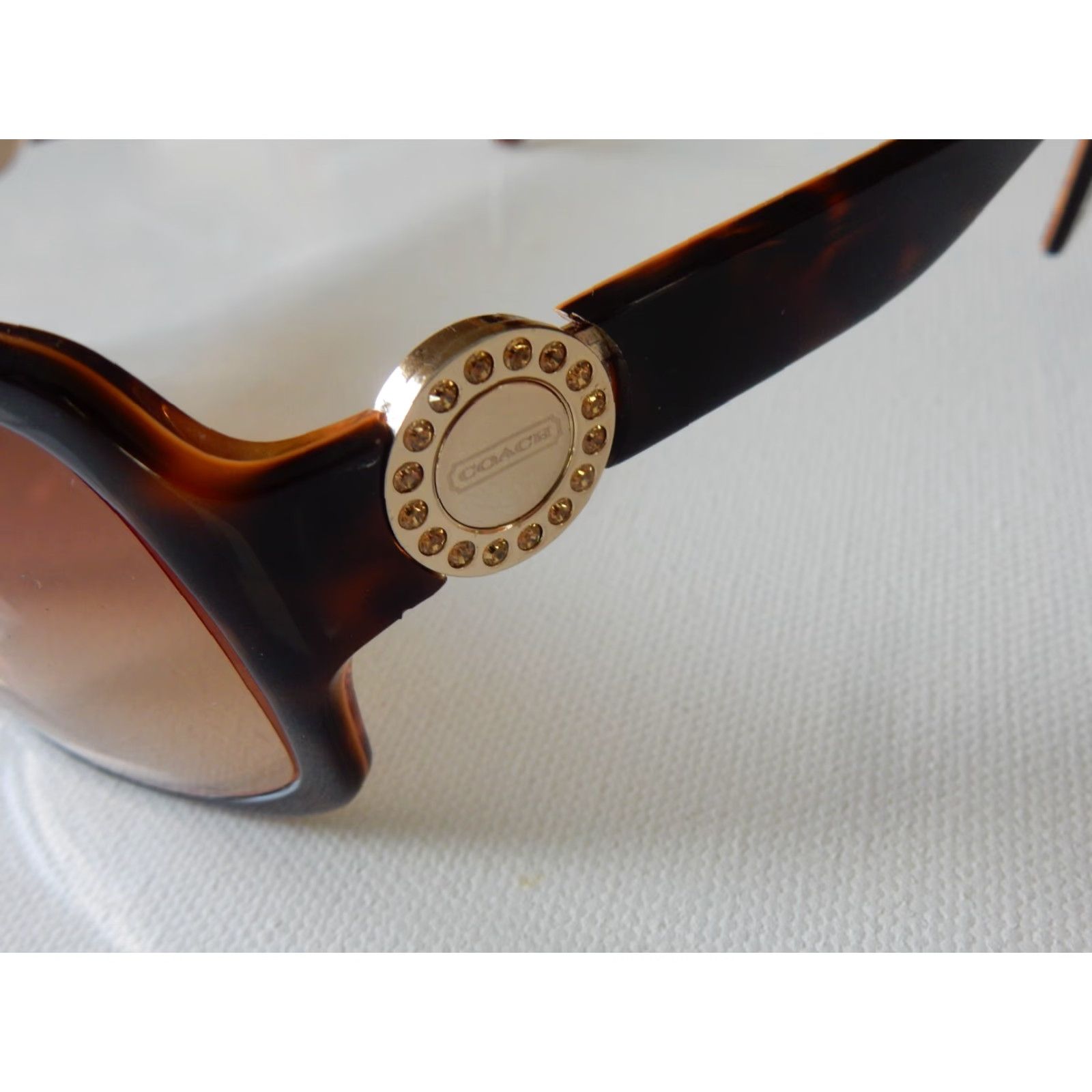 Coach VINTAGE Coach Sunglasses Frames Only Women Brown Prescription 62x17-125 Size ONE SIZE - 4 Thumbnail