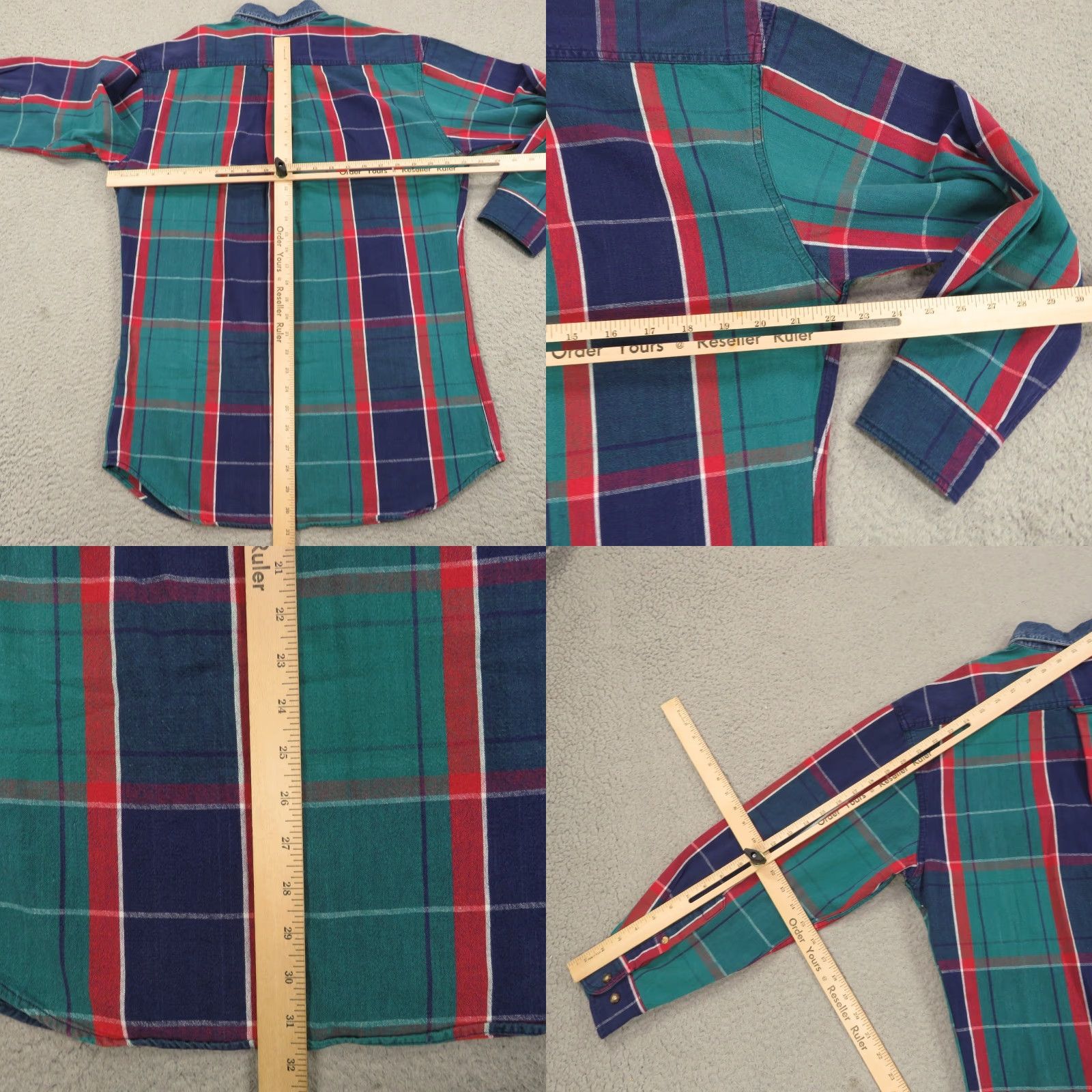 American Eagle Outfitters VTG American Eagle Shirt Men Small Oversized 90s Denim Plaid Canvas Button-Up AE Size US S / EU 44-46 / 1 - 8 Thumbnail