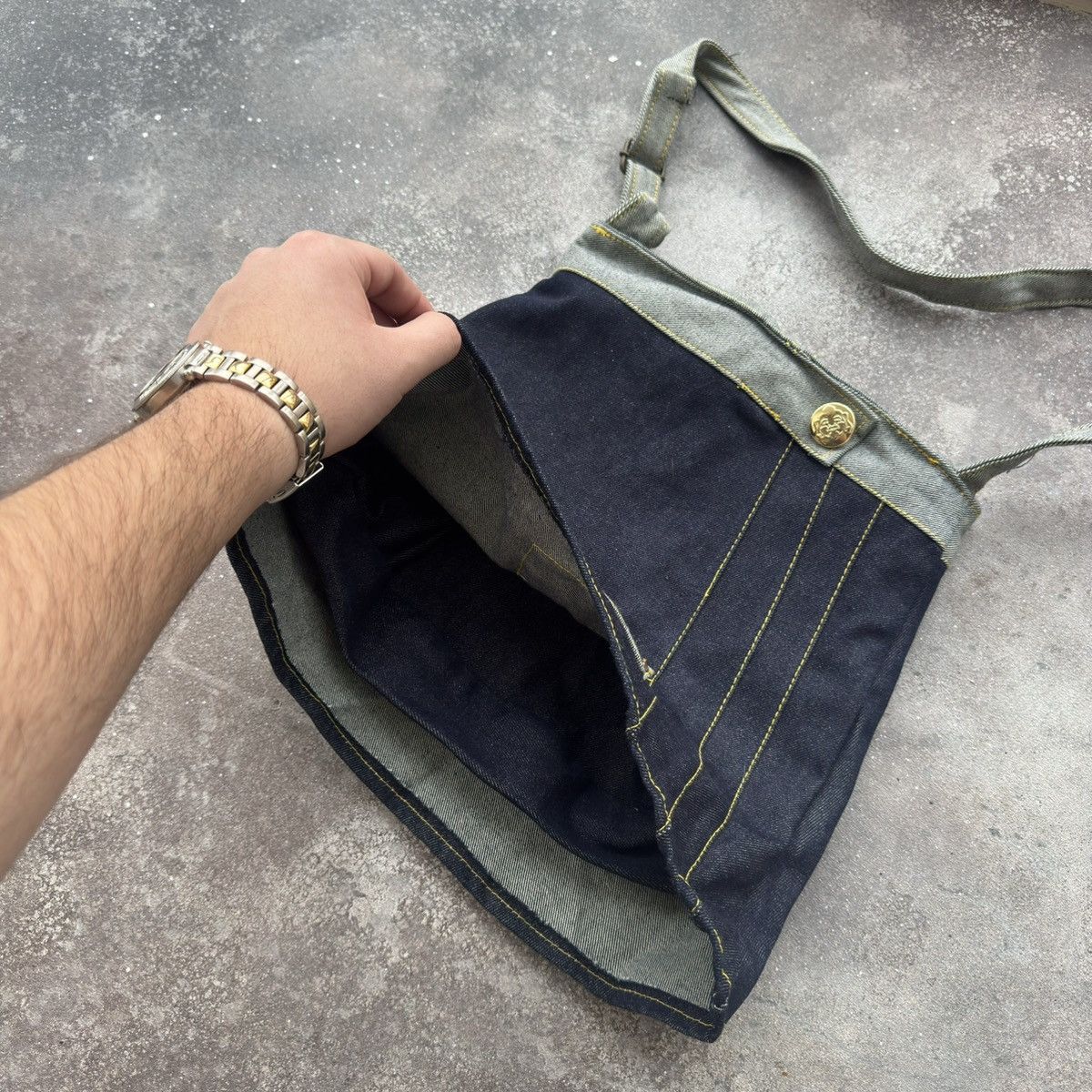 Evisu × Vintage Evisu Vintage Y2K Denim Shoulder Bag Size ONE SIZE - 8 Thumbnail