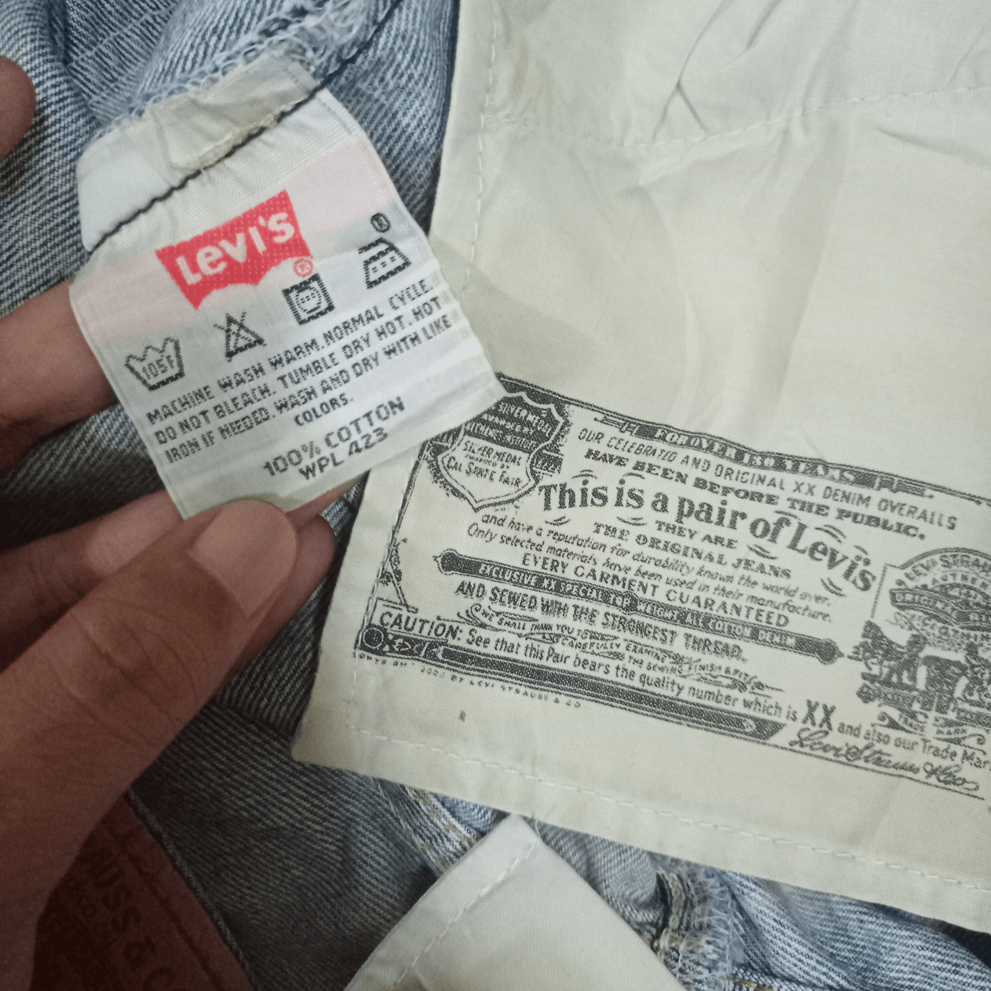 Levi's Vintage 90s Levis 501 Blue Wash Distressed Baggy Jeans 32x31 Size US 32 / EU 48 - 8 Thumbnail