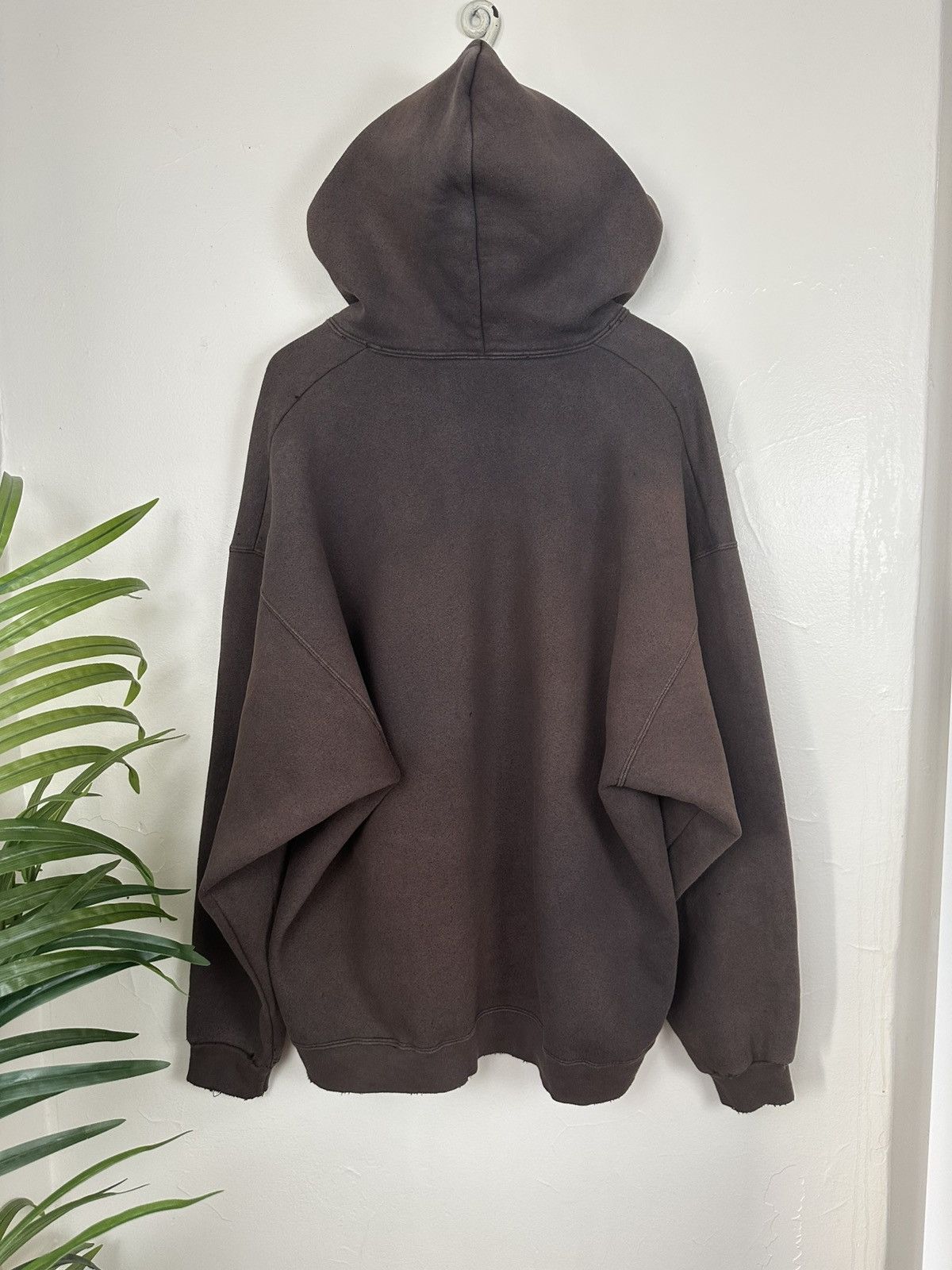 Other (XXL) INSANE THRASHED & FADED Blank Heavyweight Hoodie Size US XXL / EU 58 / 5 - 11 Thumbnail
