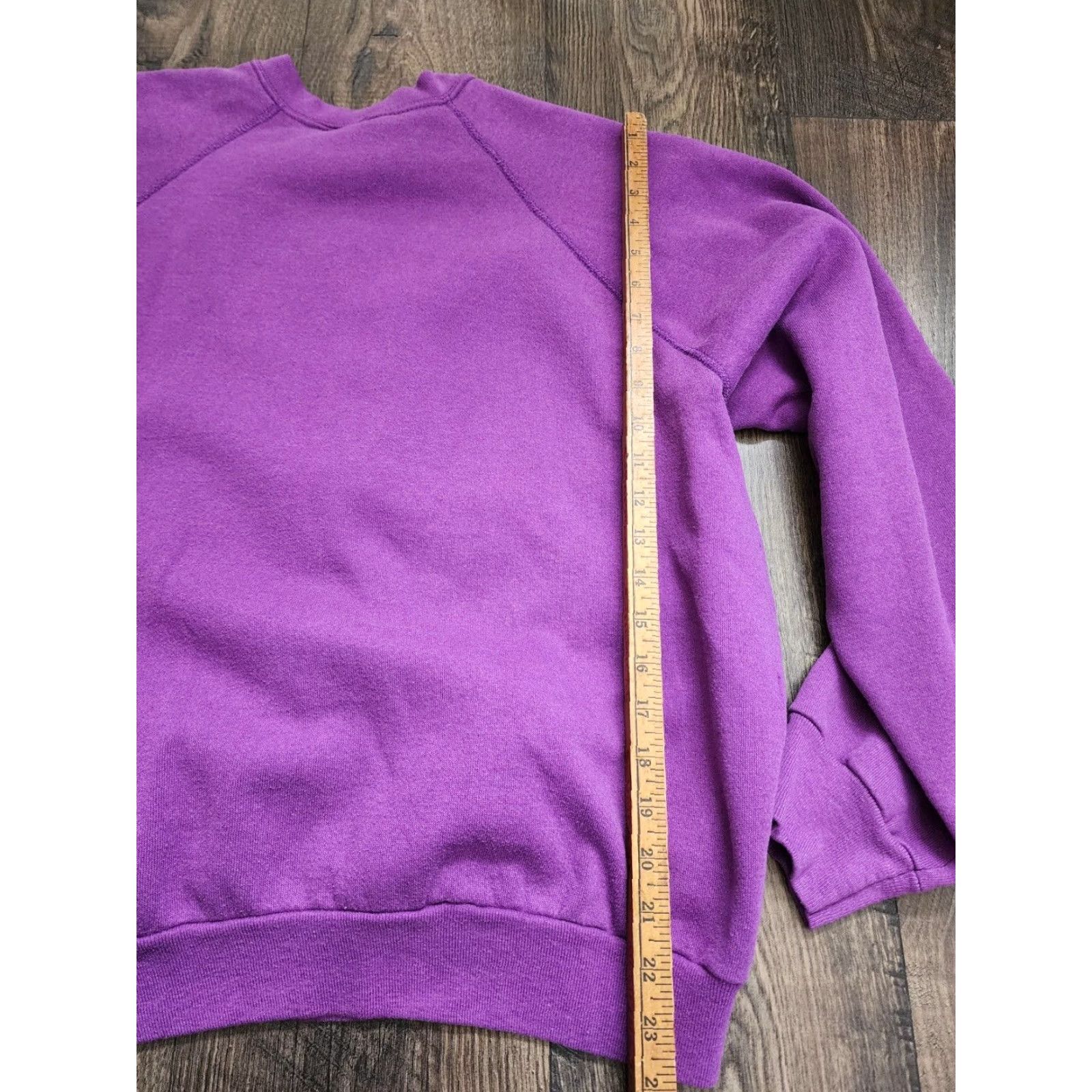 Tultex VINTAGE Tultex Floral Quilted Pattern Womens XL Purple Sweatshirt Size XL / US 12-14 / IT 48-50 - 2 Thumbnail