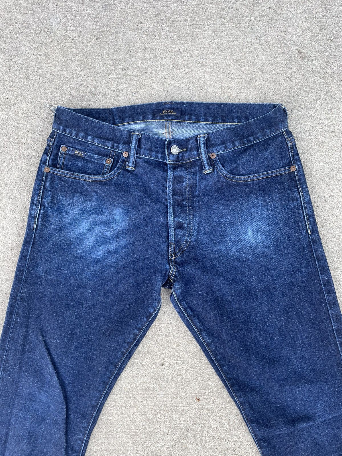 Polo Ralph Lauren × Vintage Polo Ralph Lauren selvedge denim “Sullivan slim” Size US 32 / EU 48 - 2 Thumbnail