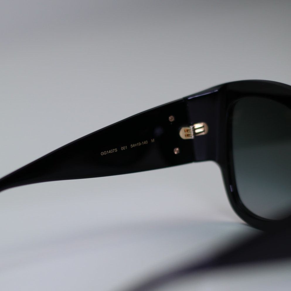 Gucci NEW Gucci Sunglasses GG1407S 001 BlackGreyGradient Authentic Size ONE SIZE - 9 Thumbnail