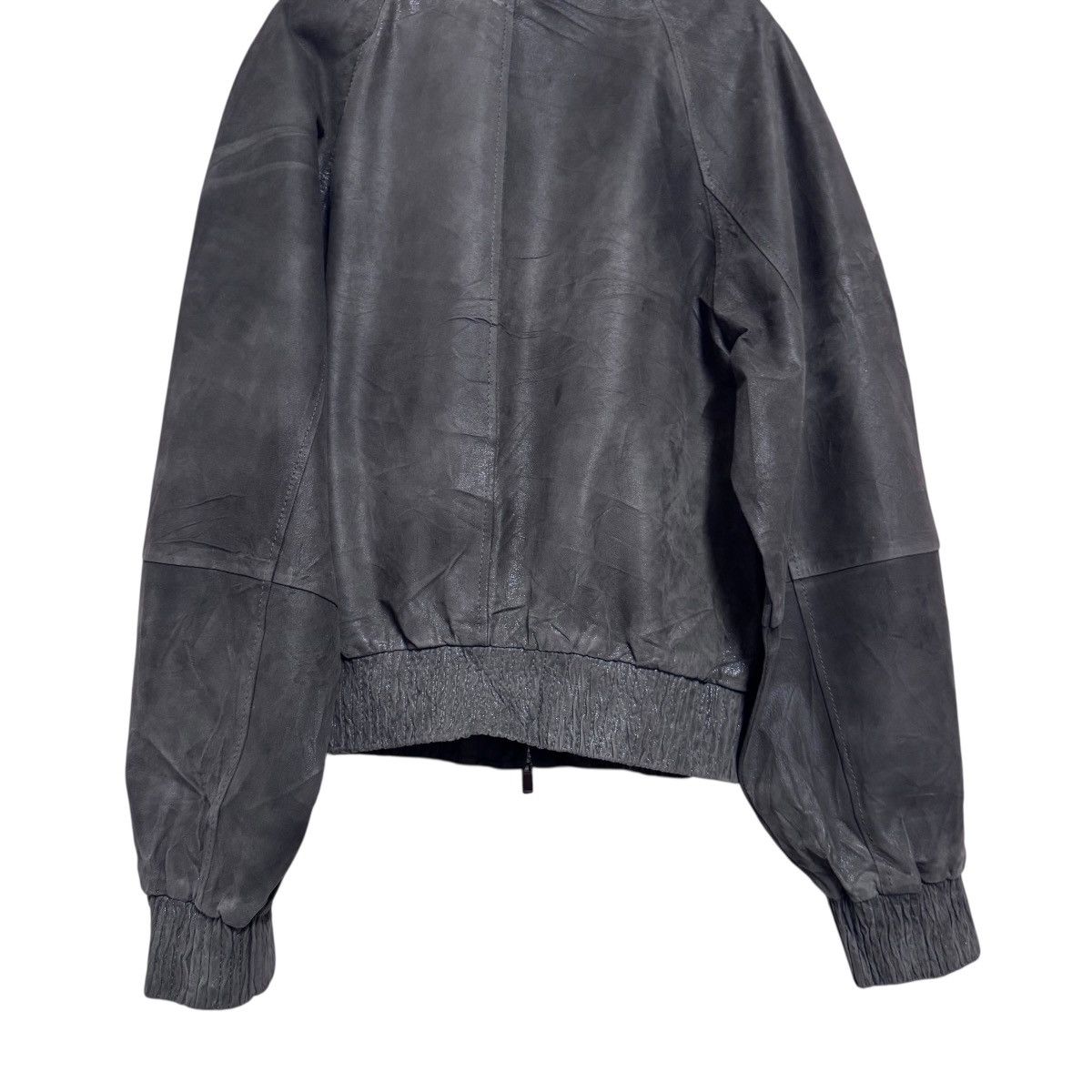 Max Mara Max Mara Bomber Leather Jacket Size S / US 4 / IT 40 - 9 Thumbnail