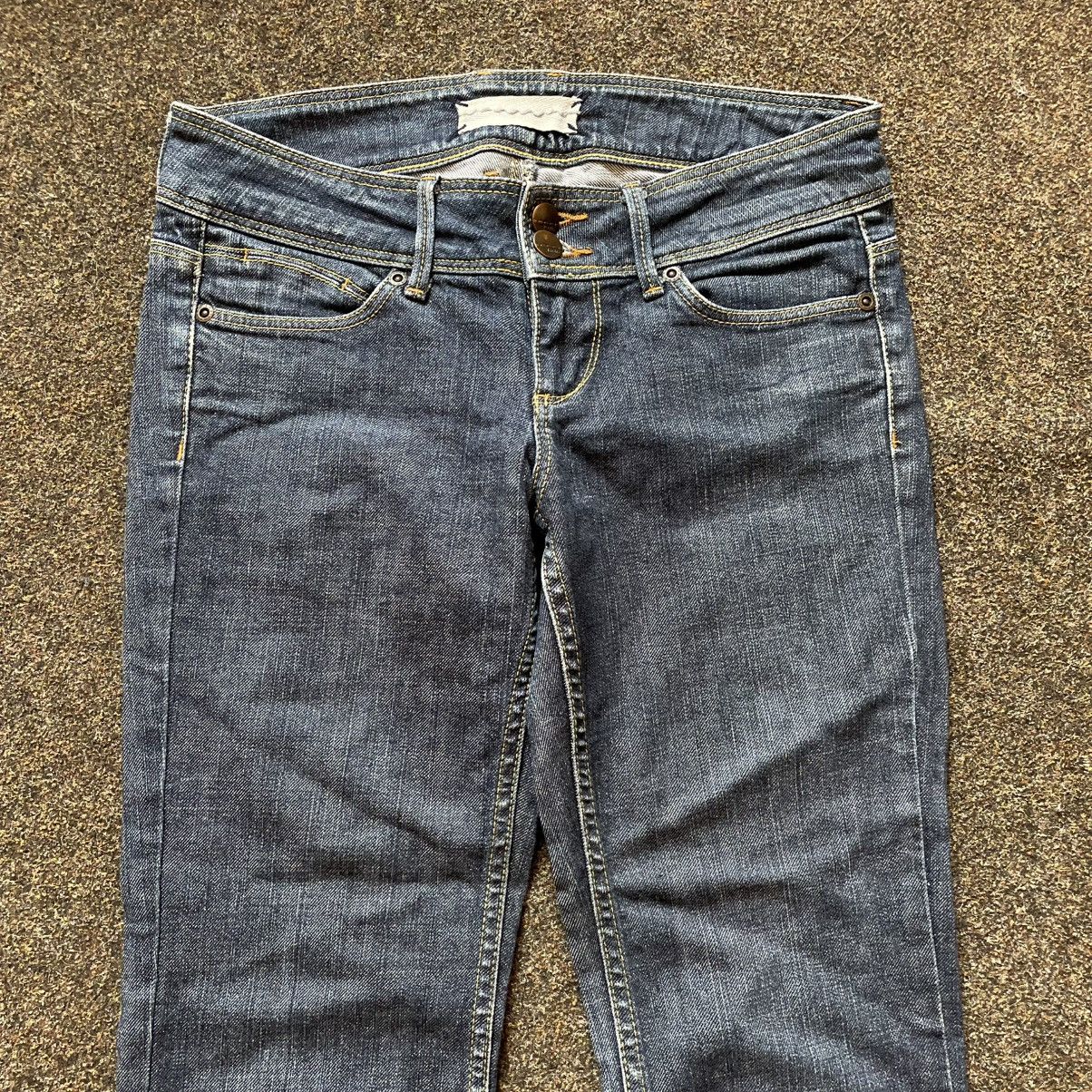 Vintage Vintage Y2K Bootcut Flared Jeans Thrashed Skate Grunge 31 Size 31" - 2 Thumbnail