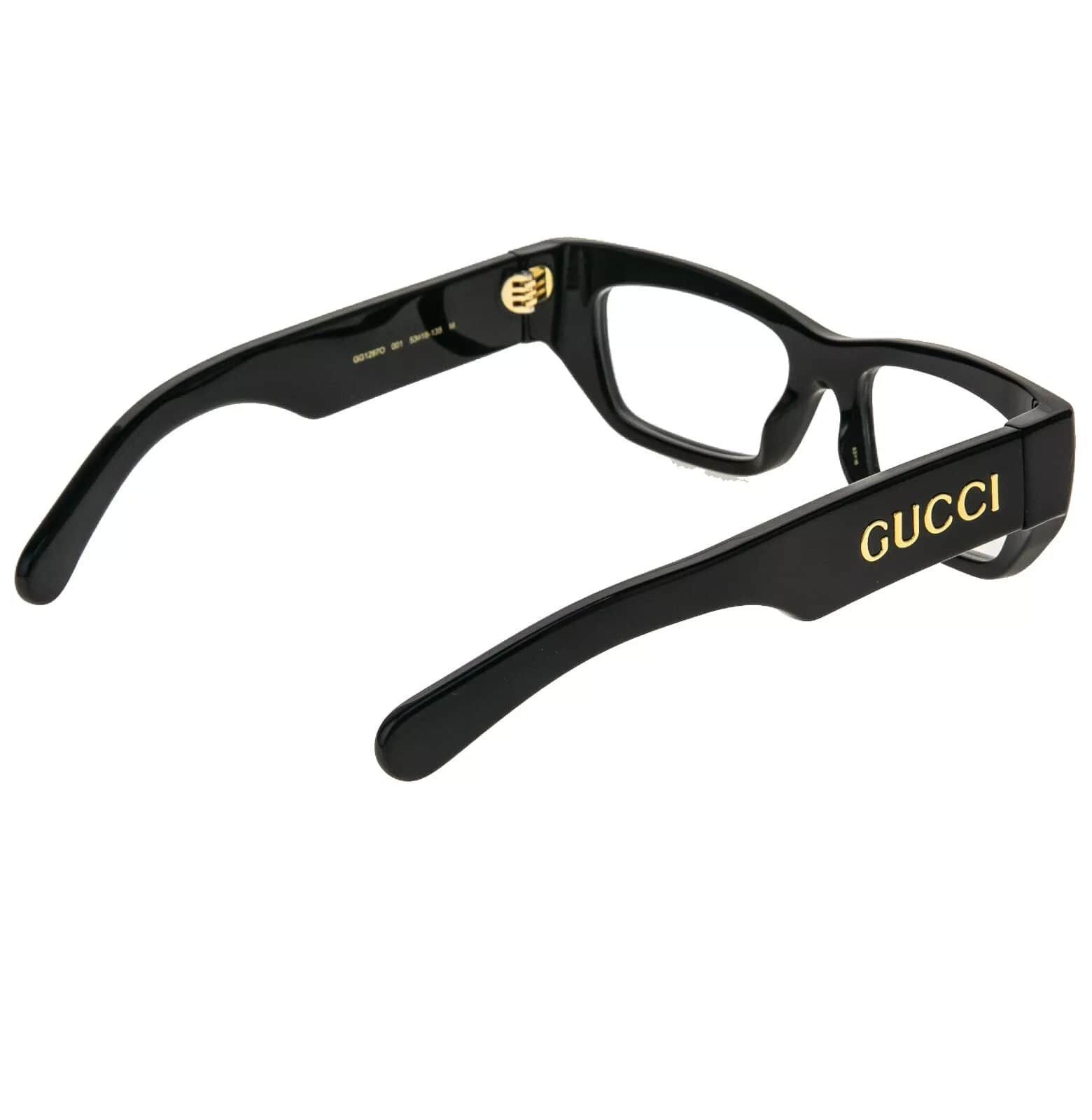 Gucci GUCCI Authentic 1297 Black Square Eyeglasses GG1297O 001 Size ONE SIZE - 6 Thumbnail
