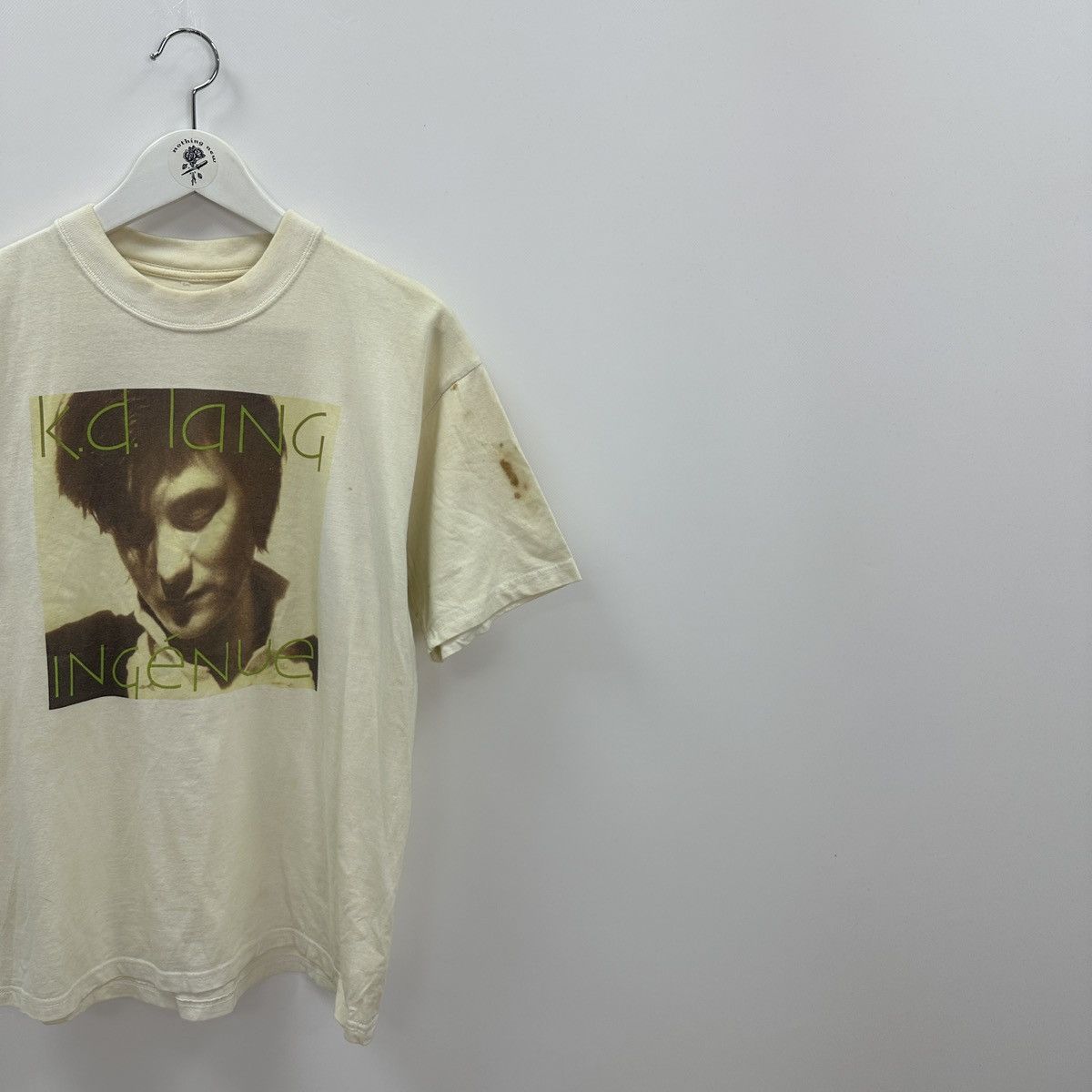 Band Tees Vintage 90s K D Lang Ingenue 1992 Promo tee very rare Pop CA Size US M / EU 48-50 / 2 - 2 Thumbnail