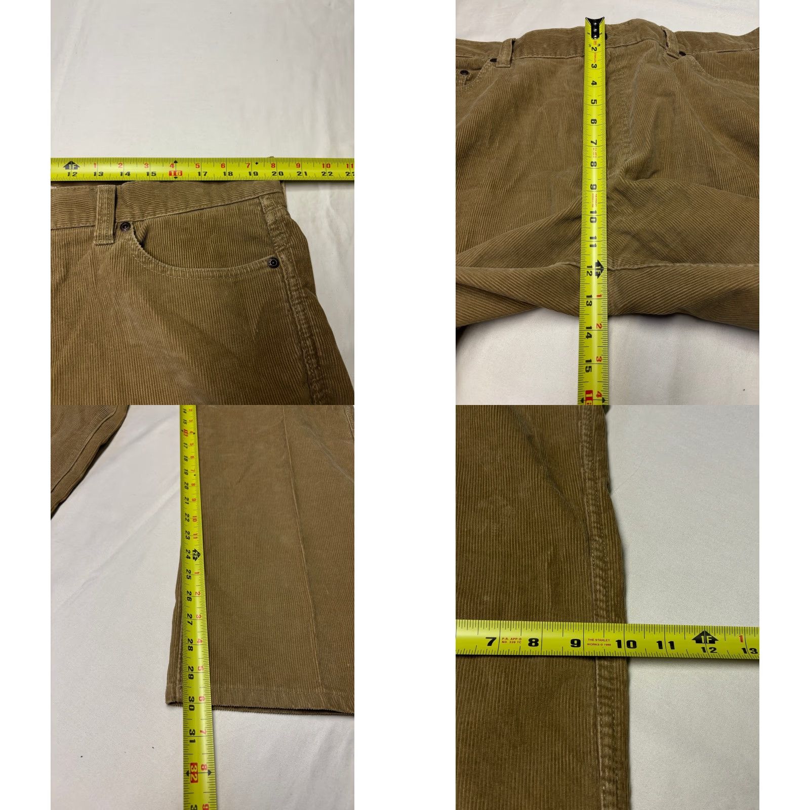 Vintage LLBean Standard Fit Corduroy Pants Tan Men's 40W 30in Size US 40 / EU 56 - 8 Thumbnail