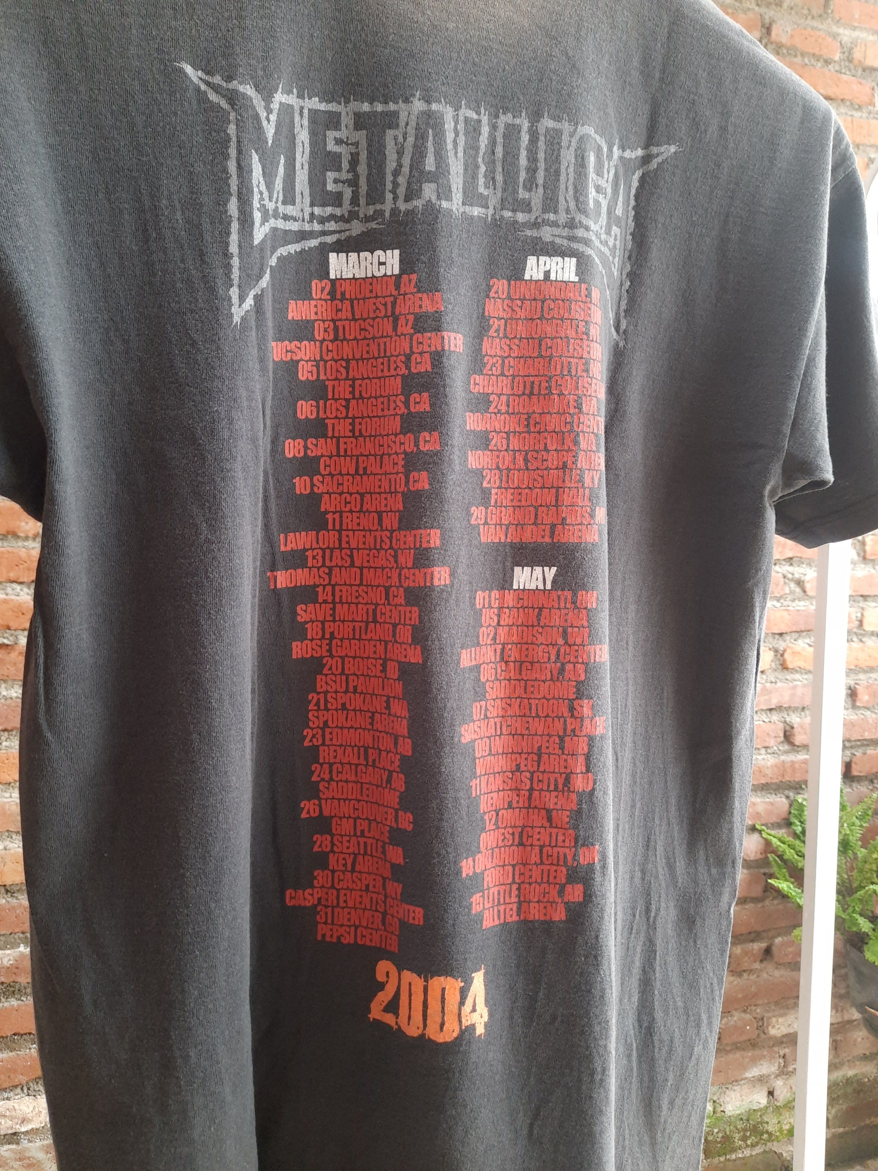 Band Tees × Metallica Metallica St. Anger Tour 2004 Band Tee Size US L / EU 52-54 / 3 - 4 Thumbnail