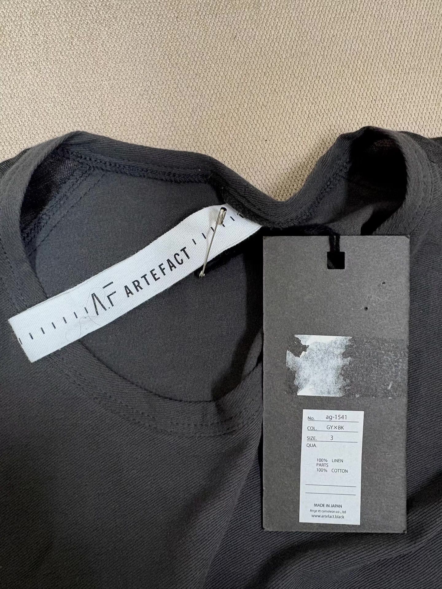 Artefact AF Artefact Men's Panel Short-Sleeve T-shirt Ｑ21 Size US M / EU 48-50 / 2 - 6 Thumbnail