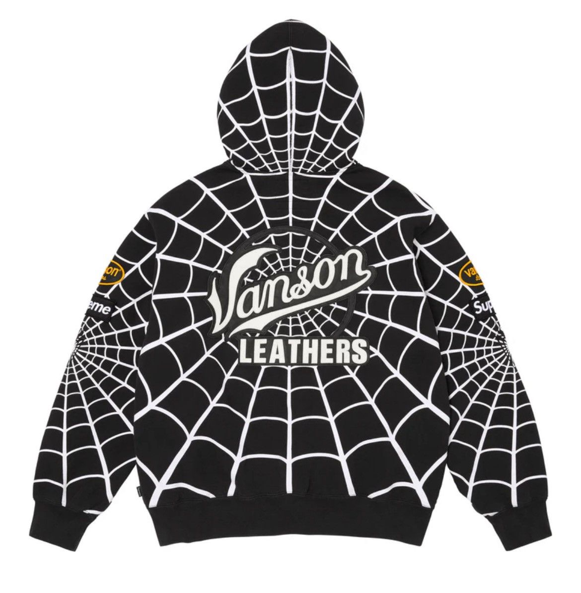 Supreme × Vanson Leathers Supreme Vanson Leathers Spider Man Zip Up Hooded Sweatshirt Size US L / EU 52-54 / 3 - 5 Thumbnail