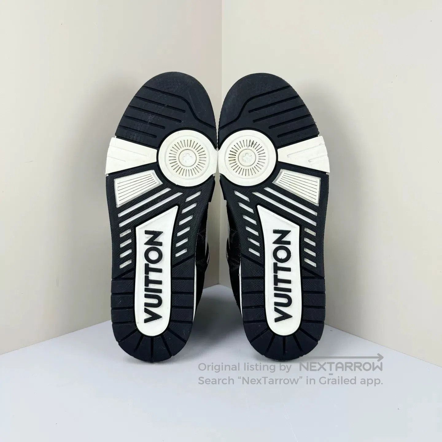 Louis Vuitton louis vuitton black monogram trainer sneakers. Size US 6 / EU 39 - 5 Thumbnail
