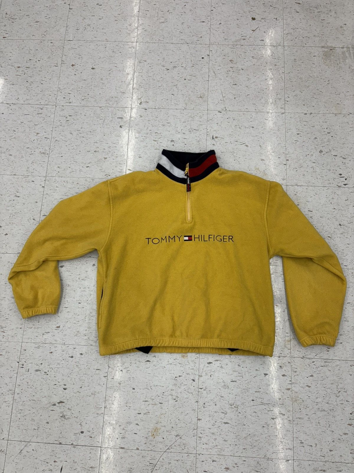 Tommy Hilfiger × Vintage Tommy Hilfiger quarter zip fleece jacket Size US XL / EU 56 / 4 - 1 Thumbnail