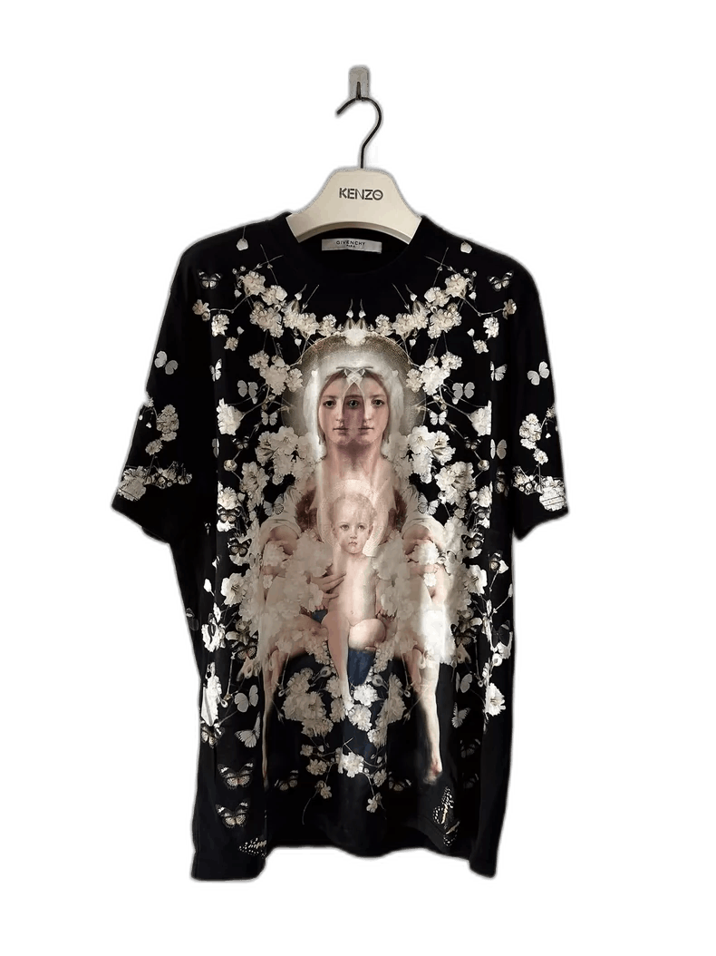 Givenchy Givenchy Givenchy Virgin Mary AllOver Star Petal Short Sle Size US S / EU 44-46 / 1 - 1 Thumbnail