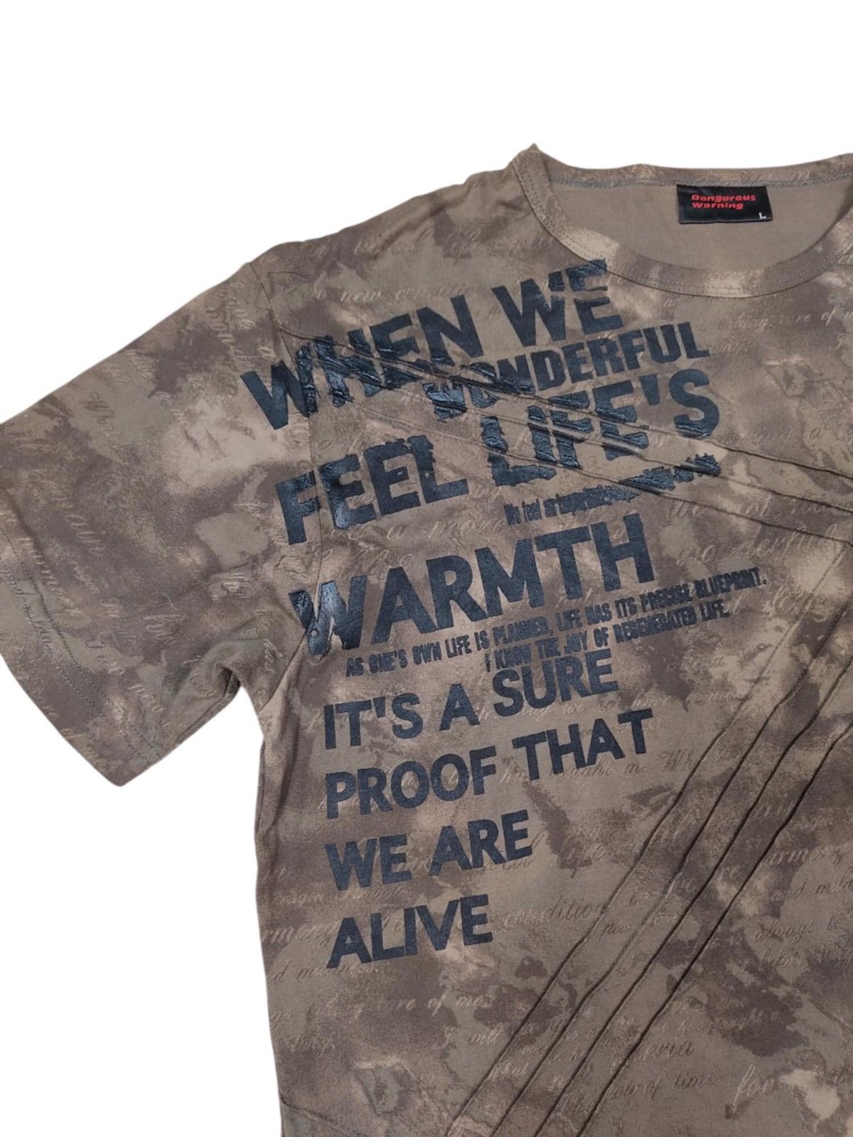 Japanese Brand Vintage Dangerous Warning Designer Punk If Six Was Nine Tee Size US L / EU 52-54 / 3 - 2 Thumbnail