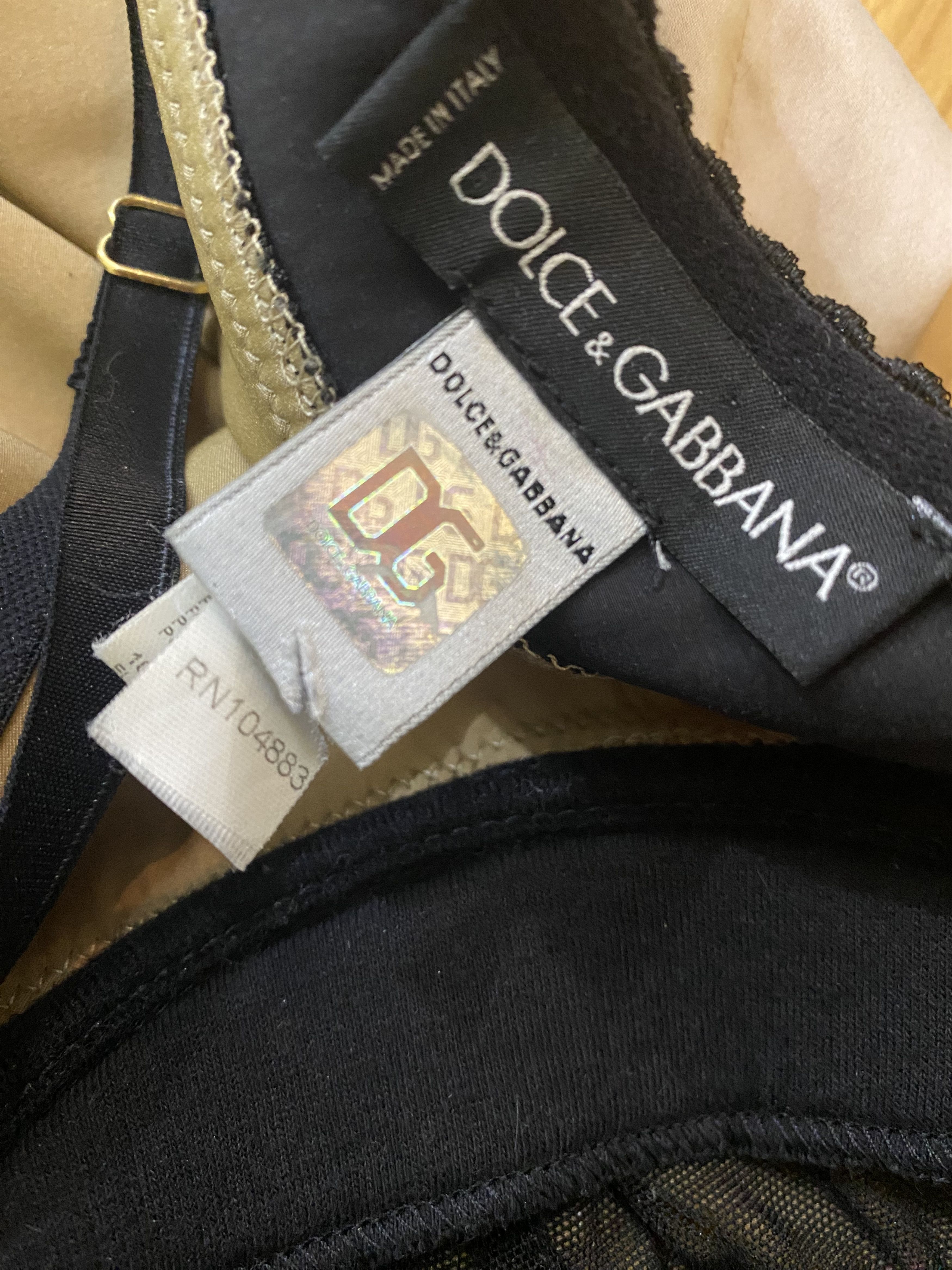 Dolce & Gabbana Dolce & Gabbana Silk Bustier Top – Satin D&G Corset - Large Size L / US 10 / IT 46 - 8 Thumbnail