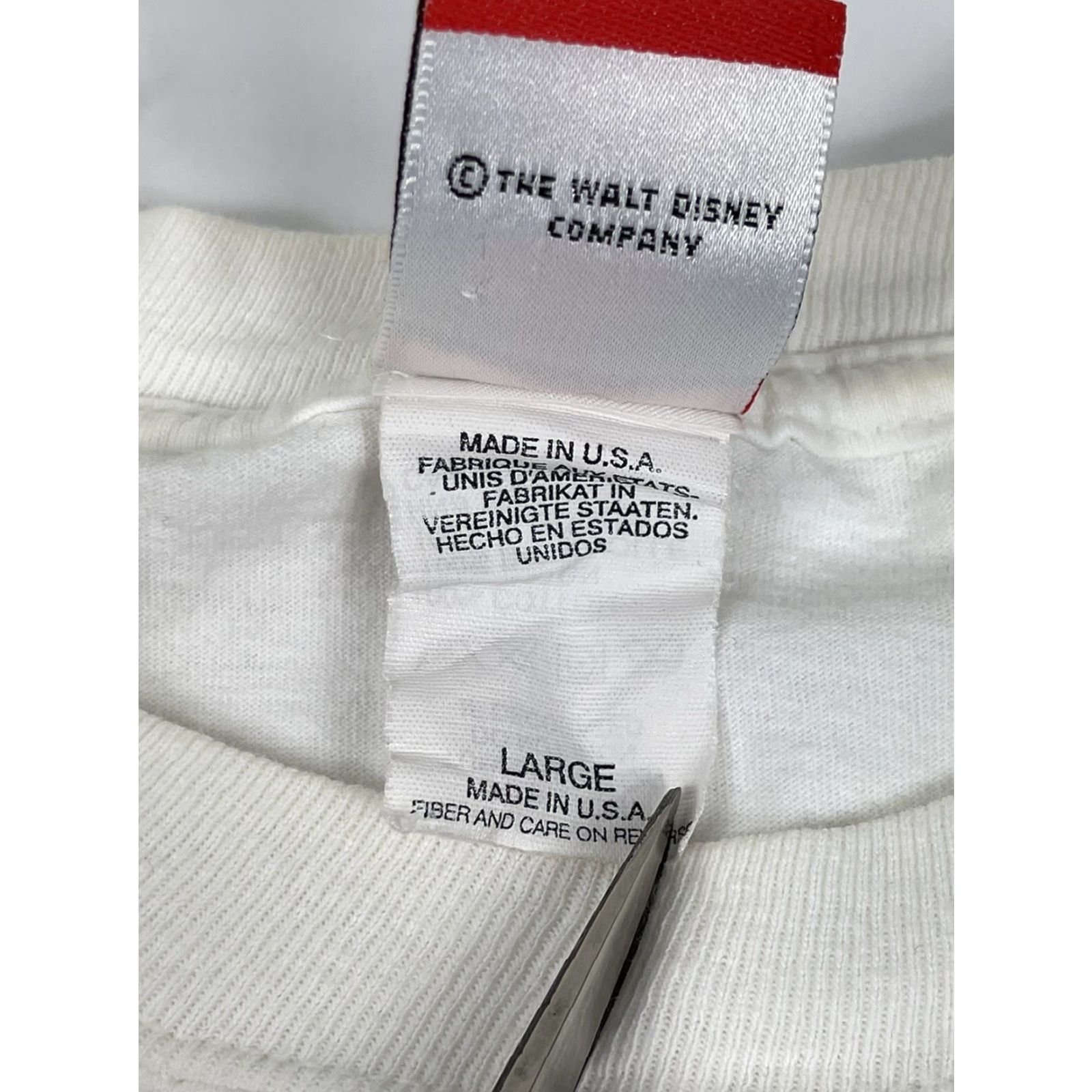 Disney VINTAGE Disney 90s T-Shirt Men L White Crew Neck Cotton 1996 Lions King Genie Aladdin Simba Mickey Logo USA 25th Anniversary Theme: 90s Size US L / EU 52-54 / 3 - 5 Thumbnail