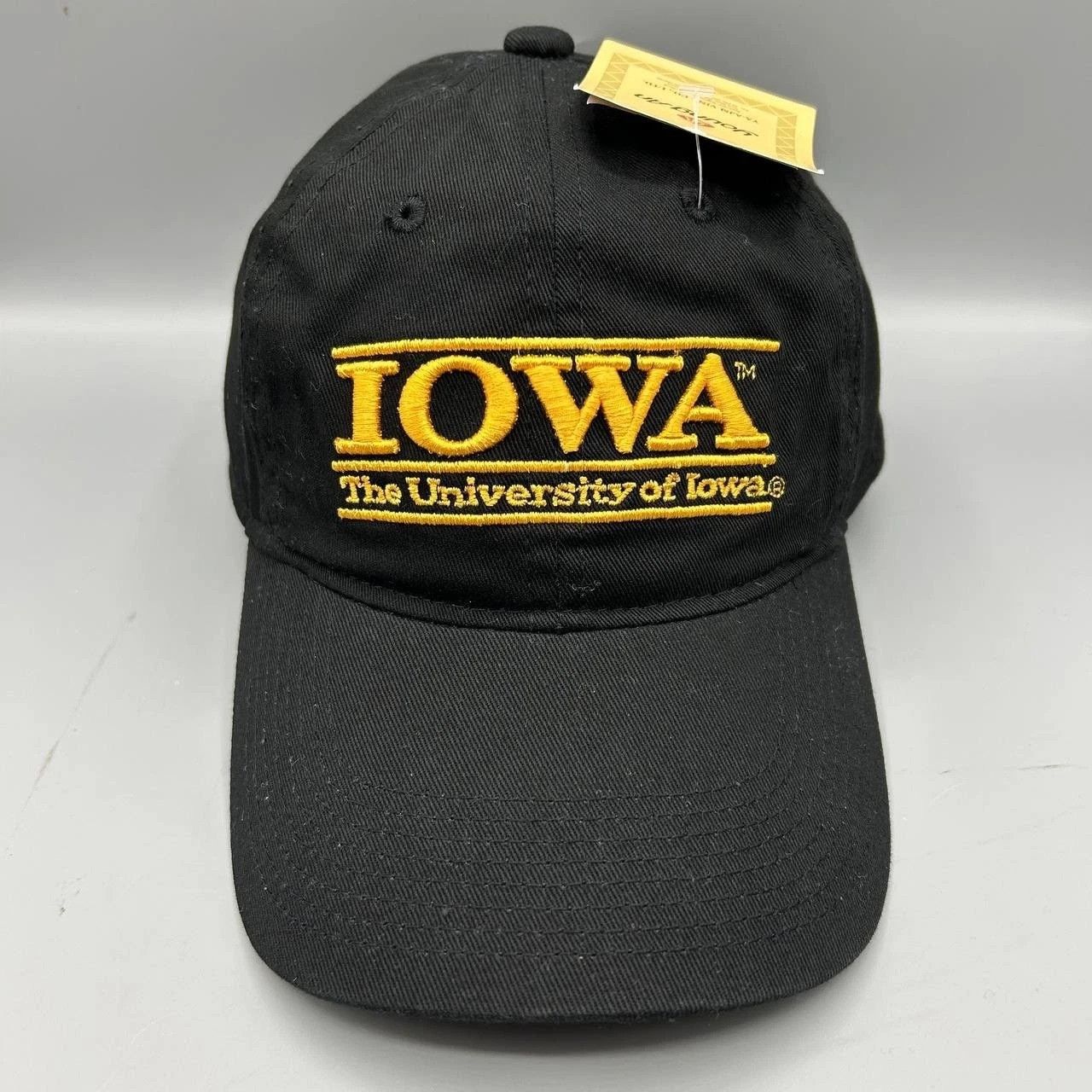 The Game Iowa Hawkeyes Hat Men Black The Game Strap Back Cap Cotton Size ONE SIZE - 1 Thumbnail