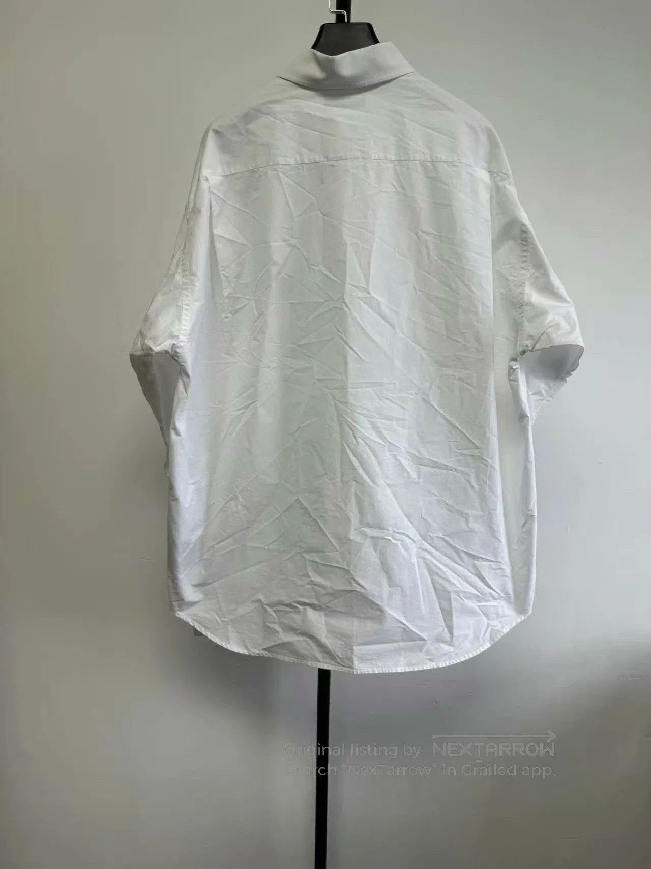 Balenciaga Balenciaga Solid Logo Embroidered Collared Shirt. Size M / US 6-8 / IT 42-44 - 2 Thumbnail