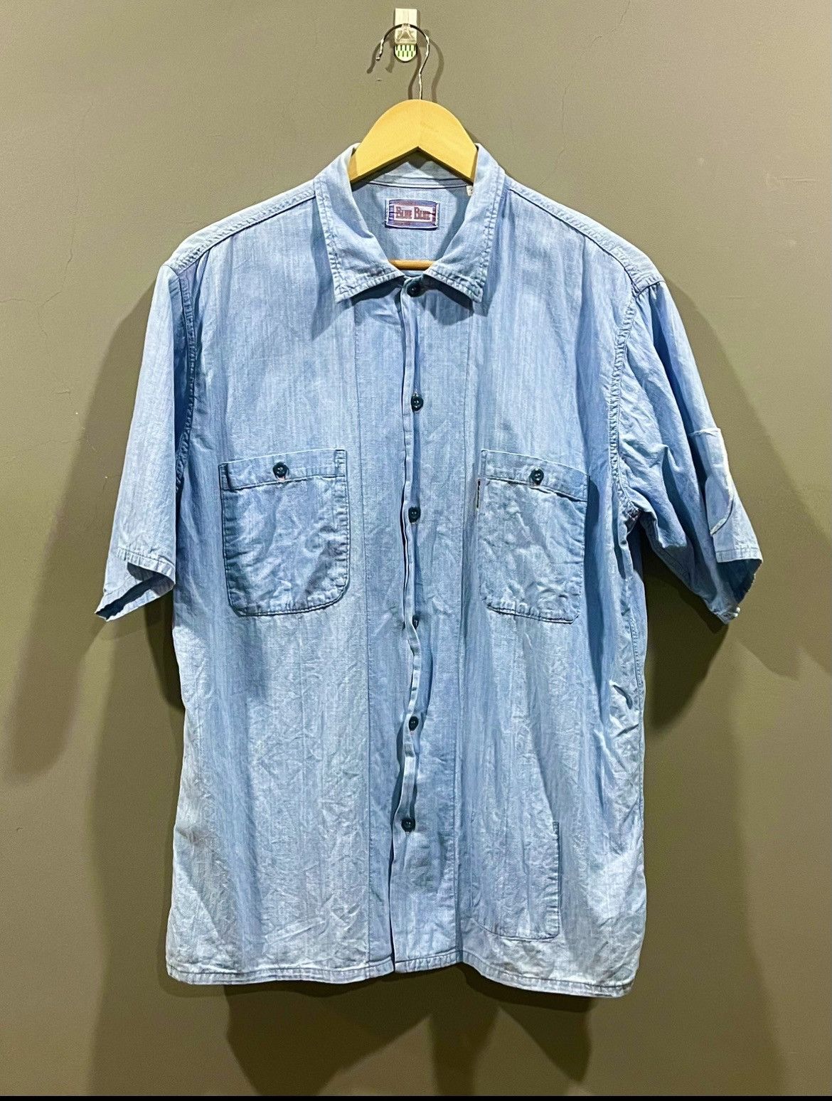 Blue Blue Japan Blue Blue Japan Arigato Selvedge Chambray USN Shirt Size US M / EU 48-50 / 2 - 1 Thumbnail