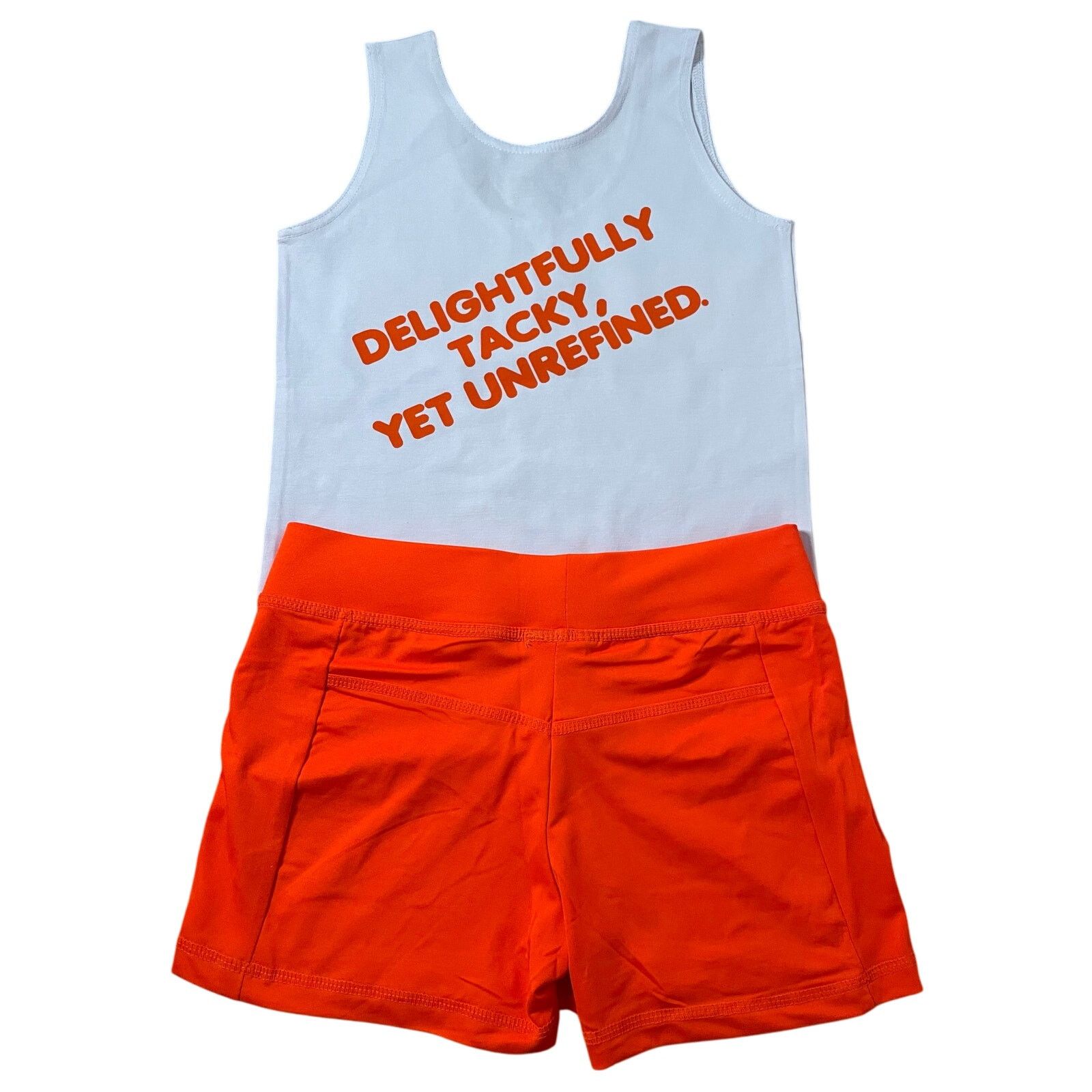 Other New Womens Hooters Girl Uniform Tank Shorts Clearwater Small Size S / US 4 / IT 40 - 3 Thumbnail