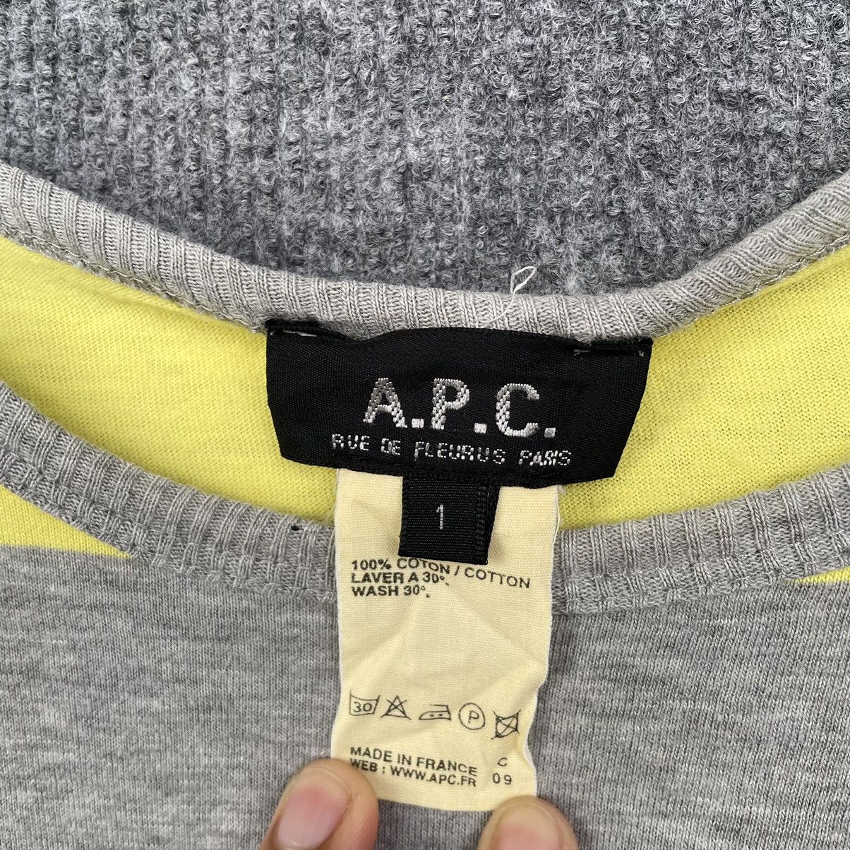 A.P.C. APC Stripes L/S T Shirt Made in France Size US M / EU 48-50 / 2 - 2 Thumbnail
