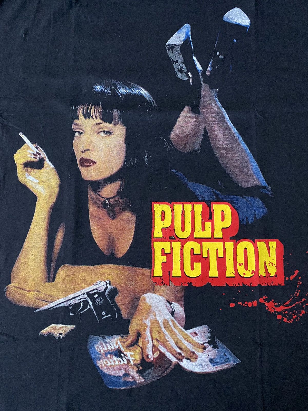Vintage 🔥RARE🔥Pulp Fiction Promo Cigarettes Movie Band Tee boot Size US L / EU 52-54 / 3 - 5 Thumbnail