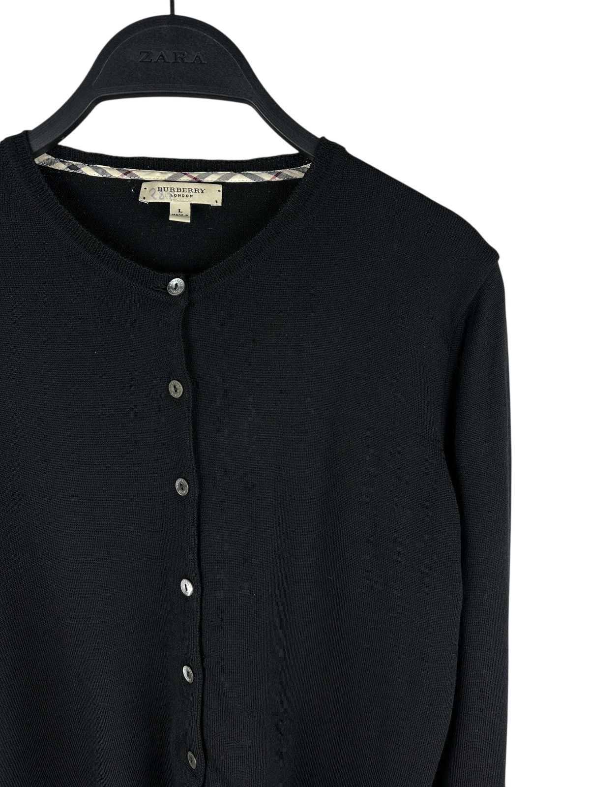 Burberry Burberry London Women’s Long Sleeve Cardigan Wool Sweater Size L / US 10 / IT 46 - 3 Thumbnail