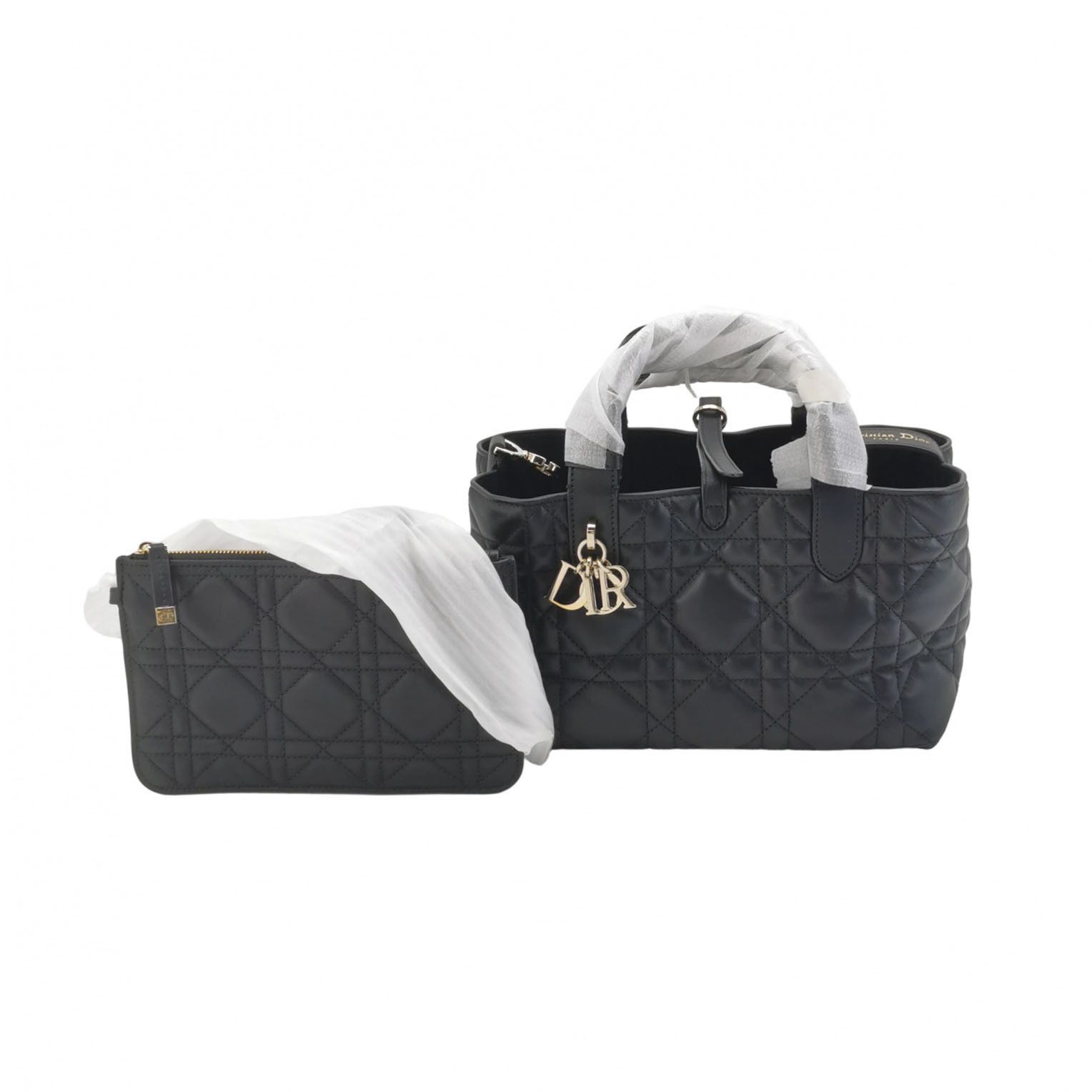 Dior Dior Toujours Small Leather Handle Bag Black Size ONE SIZE - 1 Thumbnail