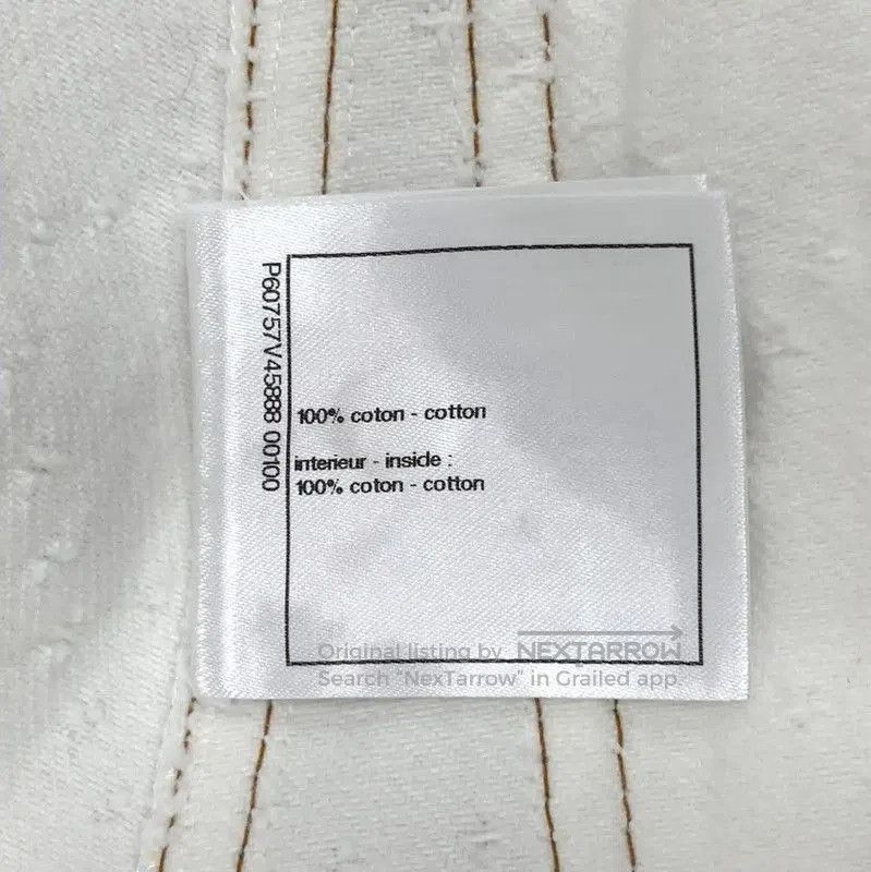 Chanel Chanel White Cotton Women's Shorts . Size 23" - 6 Thumbnail