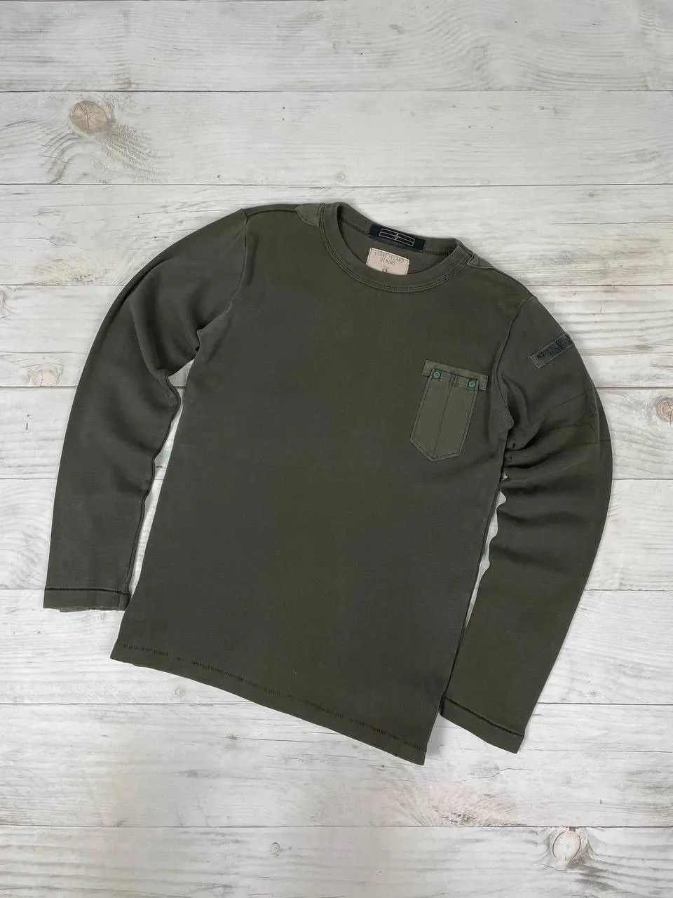 Stone Island Vintage Stone Island Denims Sweatshirt 2008 Size US S / EU 44-46 / 1 - 1 Thumbnail