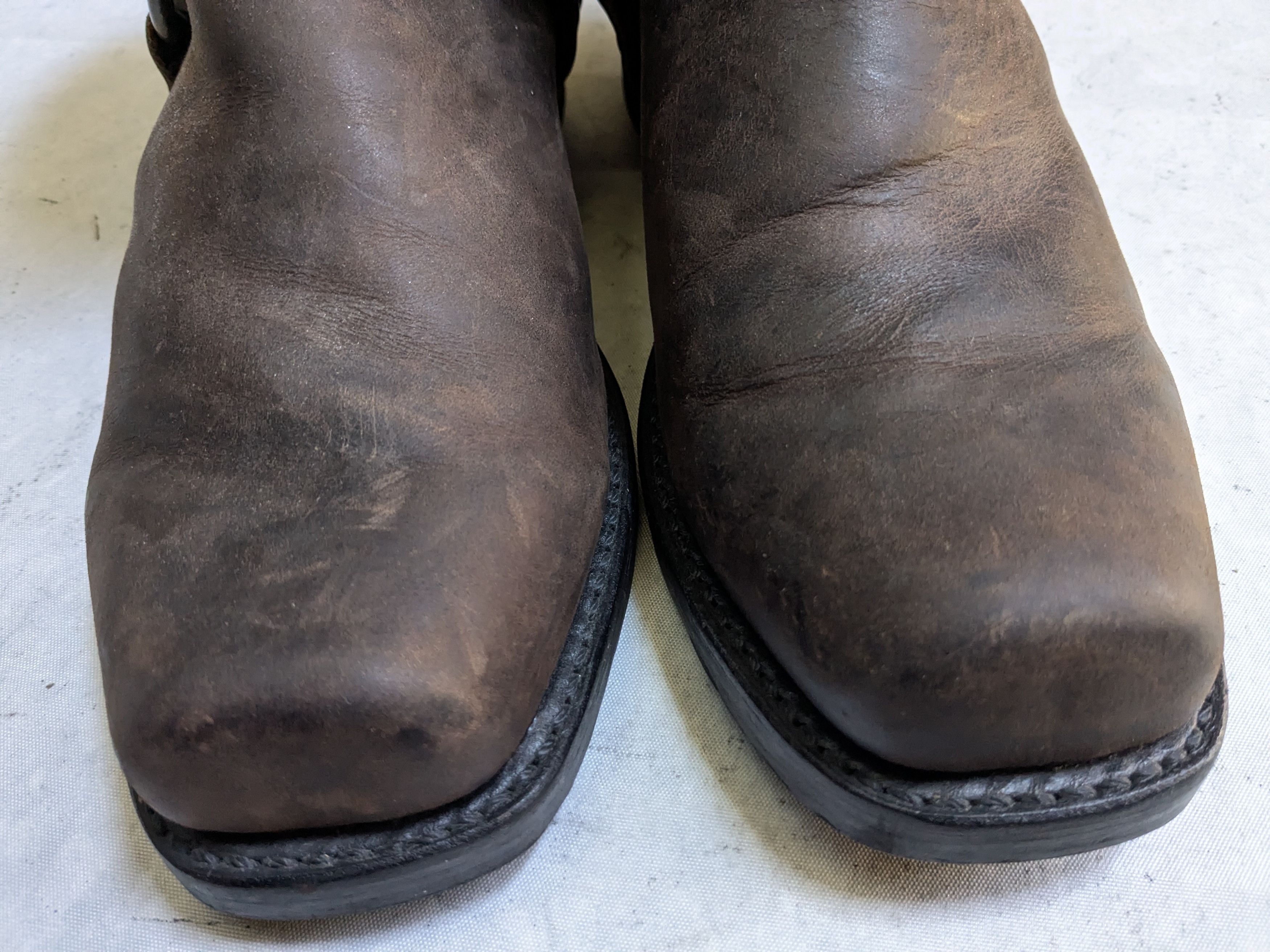 Frye Frye Harness Boots Brown Leather 11 M Buckle Strap Size US 11 / EU 44 - 3 Thumbnail