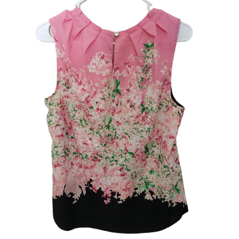 Designer CT205 New York & Company Ladies Floral Blouse XS Size XS / US 0-2 / IT 36-38 - 4 Thumbnail