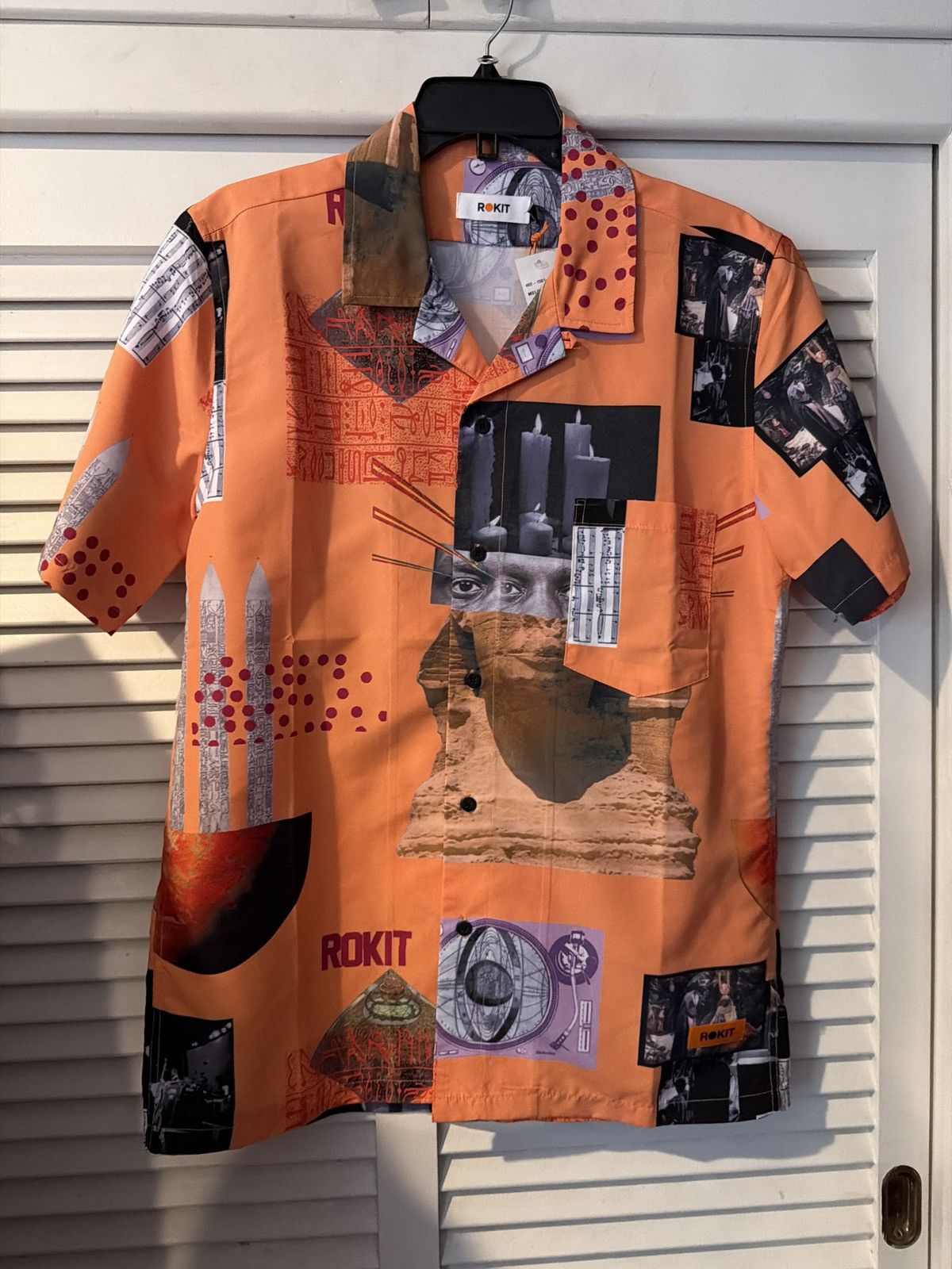 Rokit Rokit orange short sleeve button up shirt medium Size US M / EU 48-50 / 2 - 1 Thumbnail