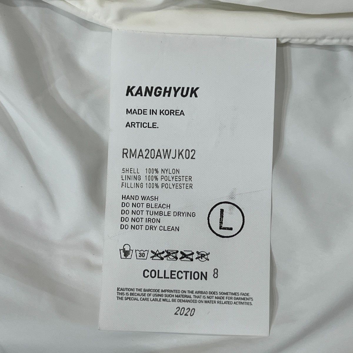 KANGHYUK KANGHYUK 2020 COLLECTION 8 Airbag Nylon Jacket Size US L / EU 52-54 / 3 - 7 Thumbnail