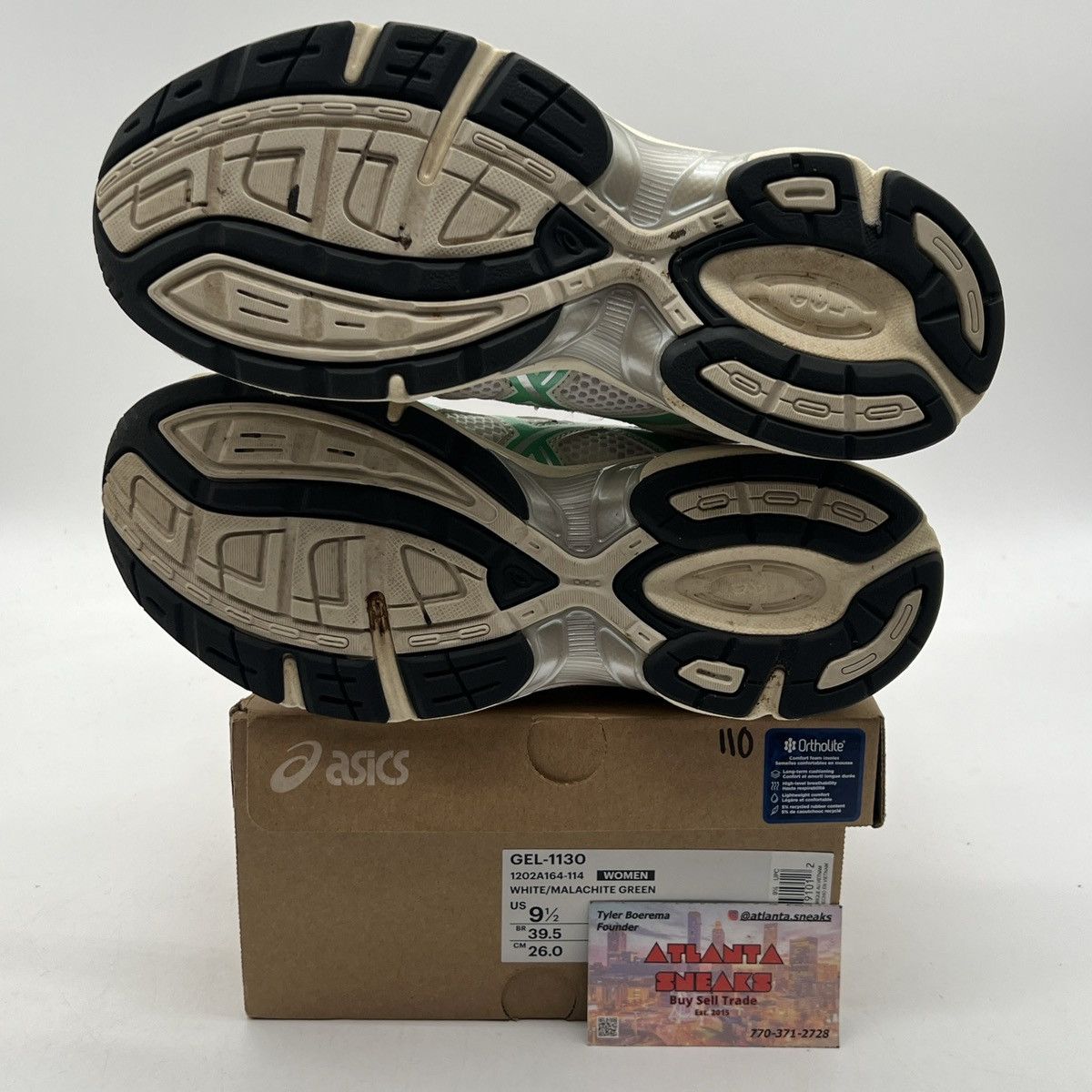 Asics Wmns gel 1130 white malachite green Size US 9.5 / IT 39.5 - 7 Thumbnail