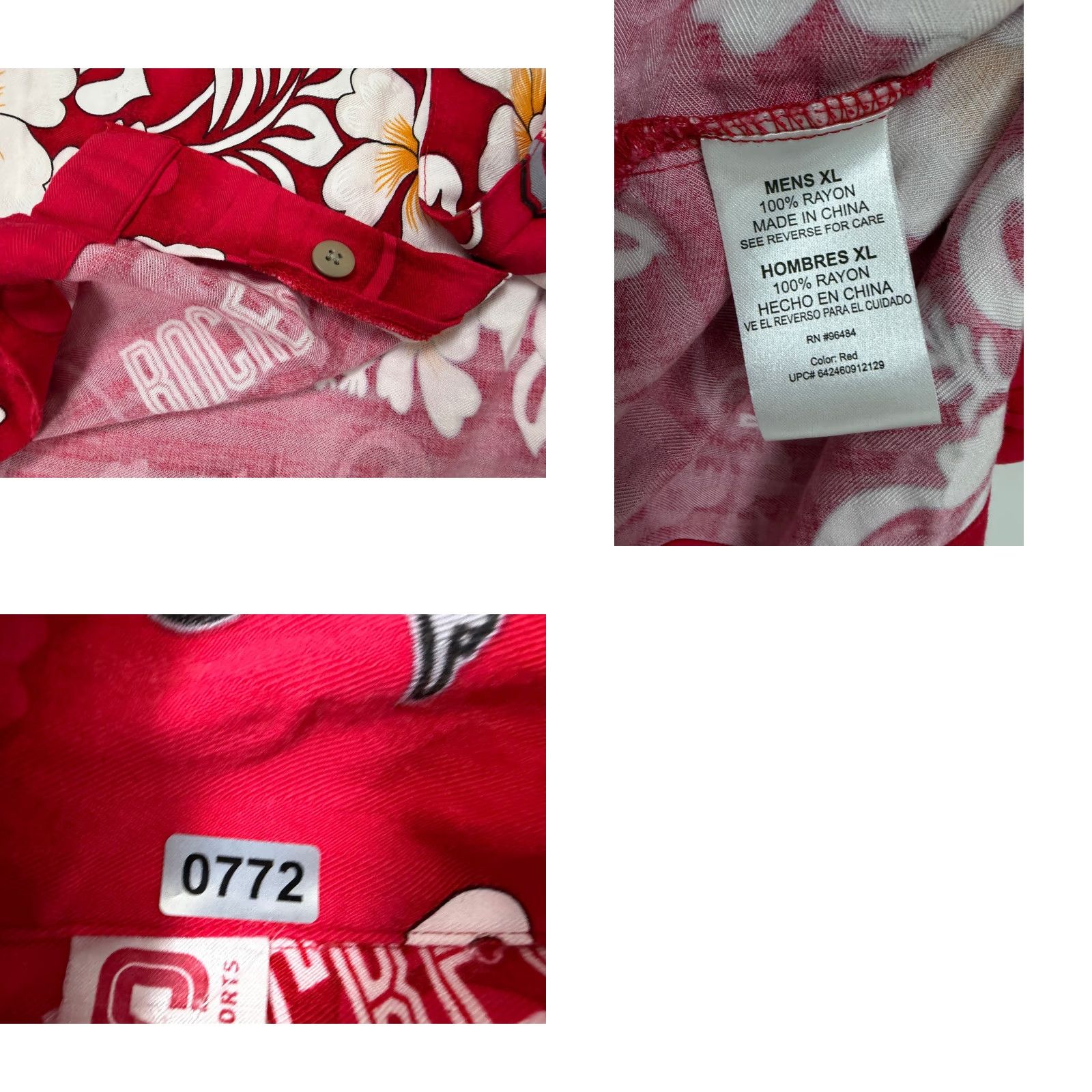 Vintage Spike Sports Shirt Men XL Ohio State Buckeyes Hawaiian Brutus College Football Size US XL / EU 56 / 4 - 9 Thumbnail