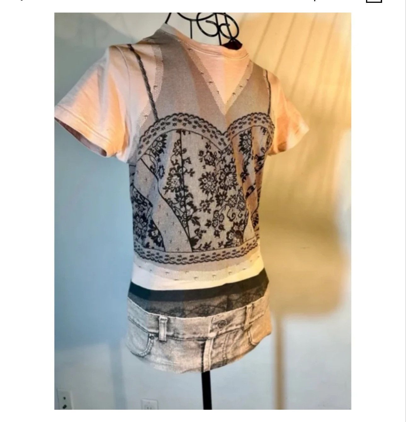 Dior Dior tromp l’oleil top from SS06 by John Galliano. Size M / US 6-8 / IT 42-44 - 10 Thumbnail