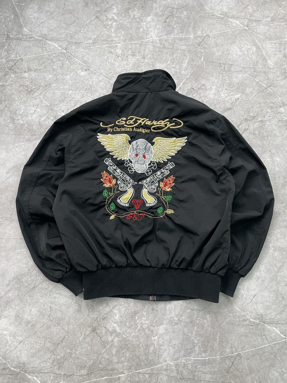 Ed Hardy × Vintage Vintage Edhardy avant garde punk bomber jacket MA1 y2k Size US M / EU 48-50 / 2 - 9 Thumbnail