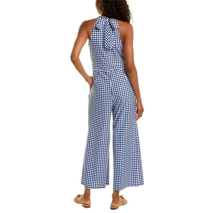 Designer JUDE CONNALLY Isabelle Gingham Jumpsuit In Navy | Grailed