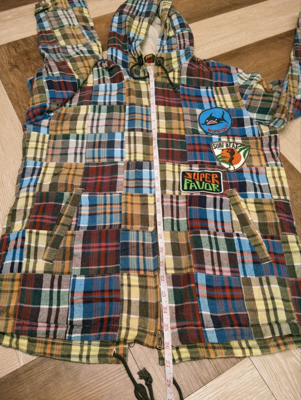 Japanese Brand K. MAYERS JAPAN PATCHWORK HOODIE JACKET Size US M / EU 48-50 / 2 - 11 Thumbnail