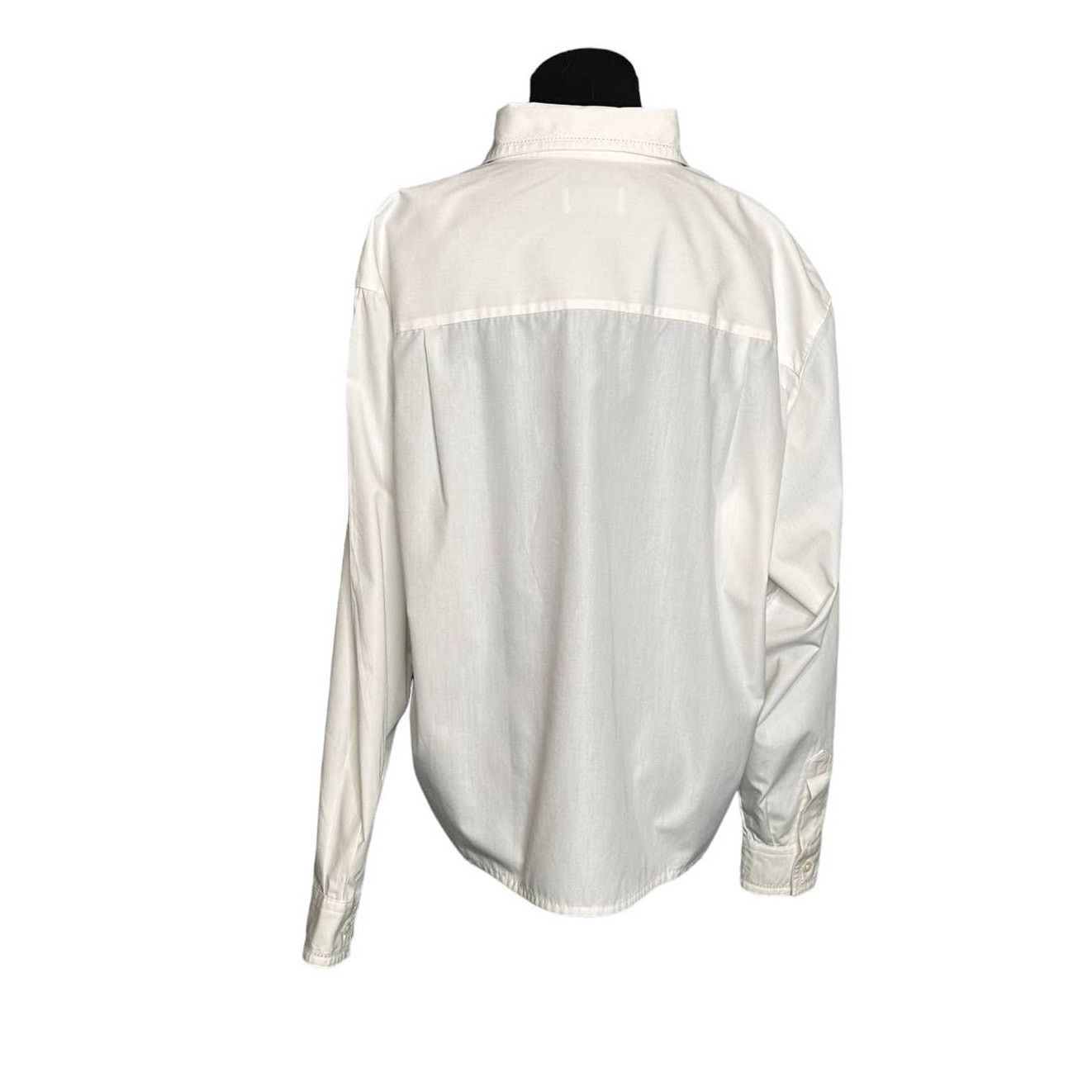 Jos. A. Bank JoS A Banks white button blouse size 14 Size XL / US 12-14 / IT 48-50 - 2 Thumbnail